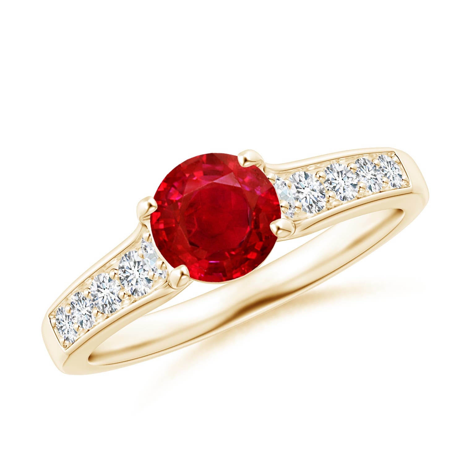 AAA - Ruby / 1.38 CT / 14 KT Yellow Gold