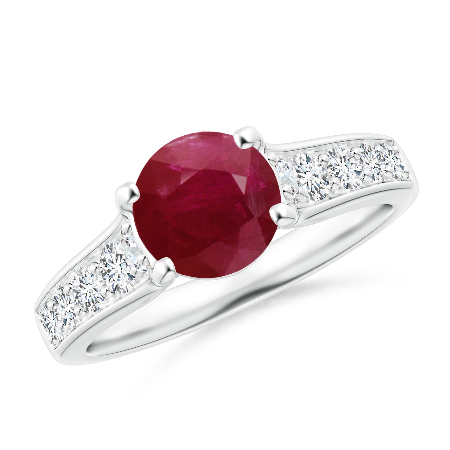 A - Ruby / 1.94 CT / 14 KT White Gold