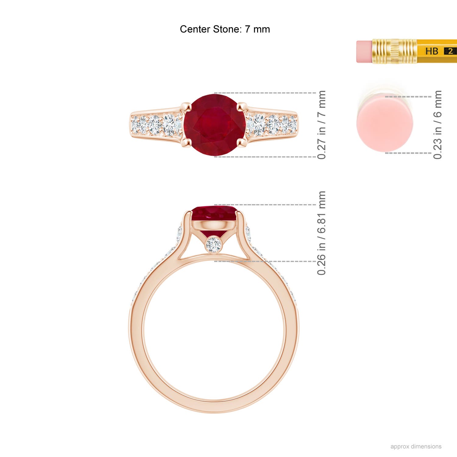 AA - Ruby / 1.94 CT / 14 KT Rose Gold