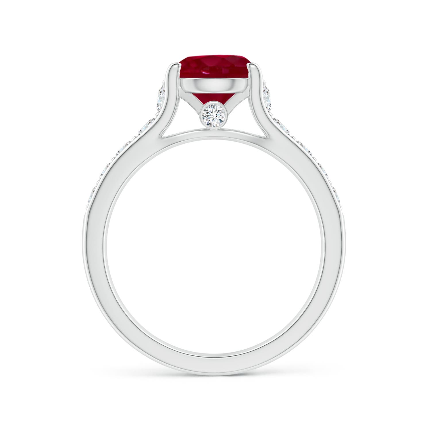 AA - Ruby / 1.94 CT / 14 KT White Gold