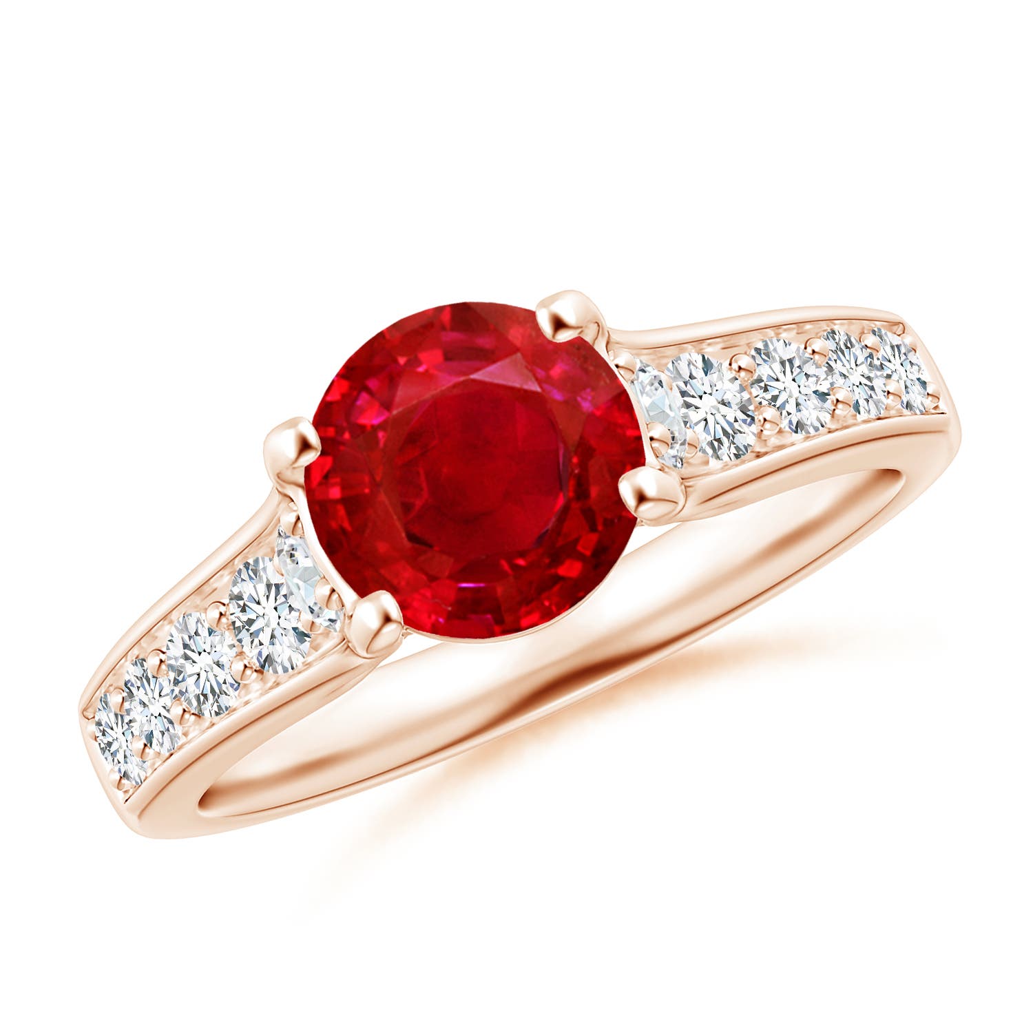 AAA - Ruby / 1.94 CT / 14 KT Rose Gold