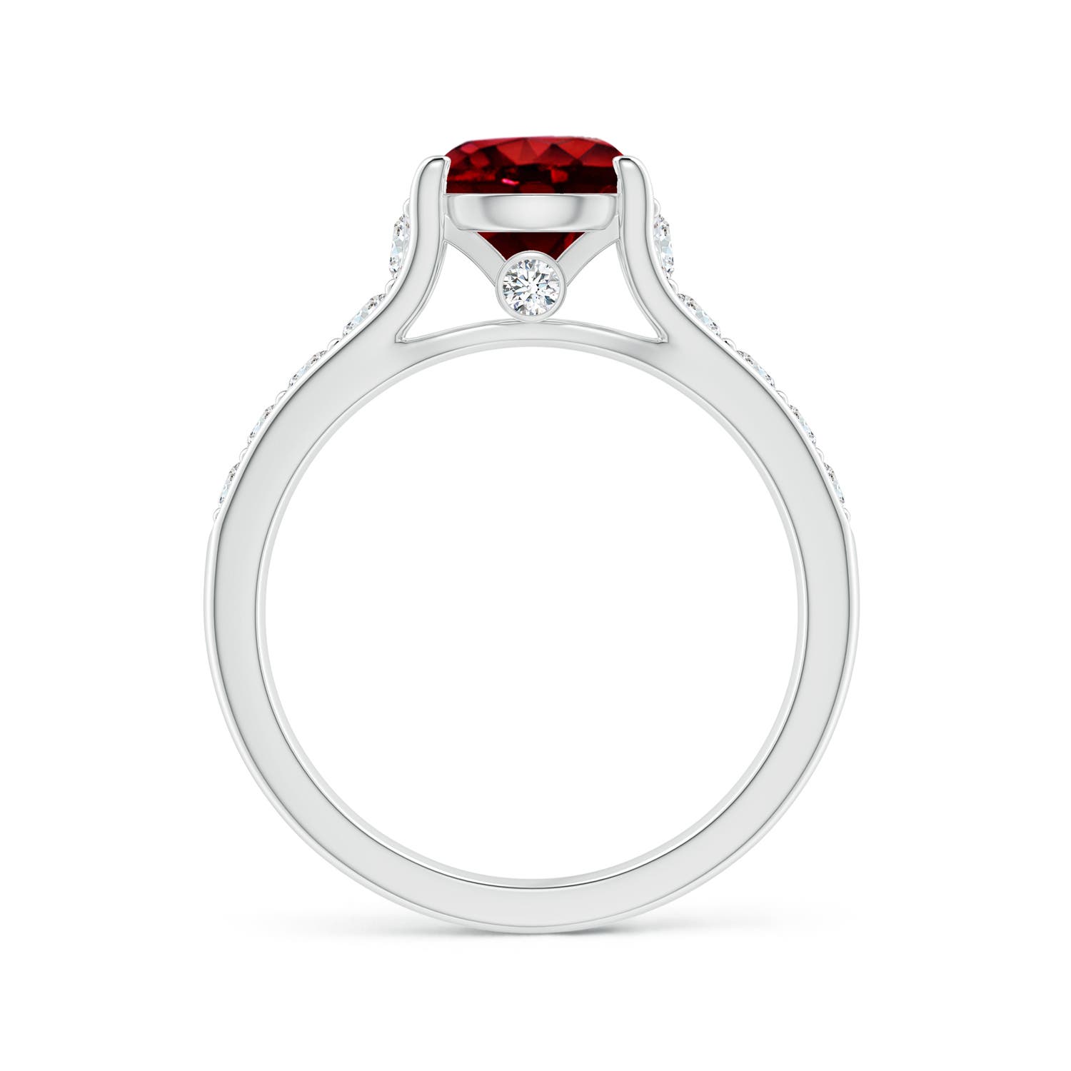 AAAA - Ruby / 1.94 CT / 14 KT White Gold