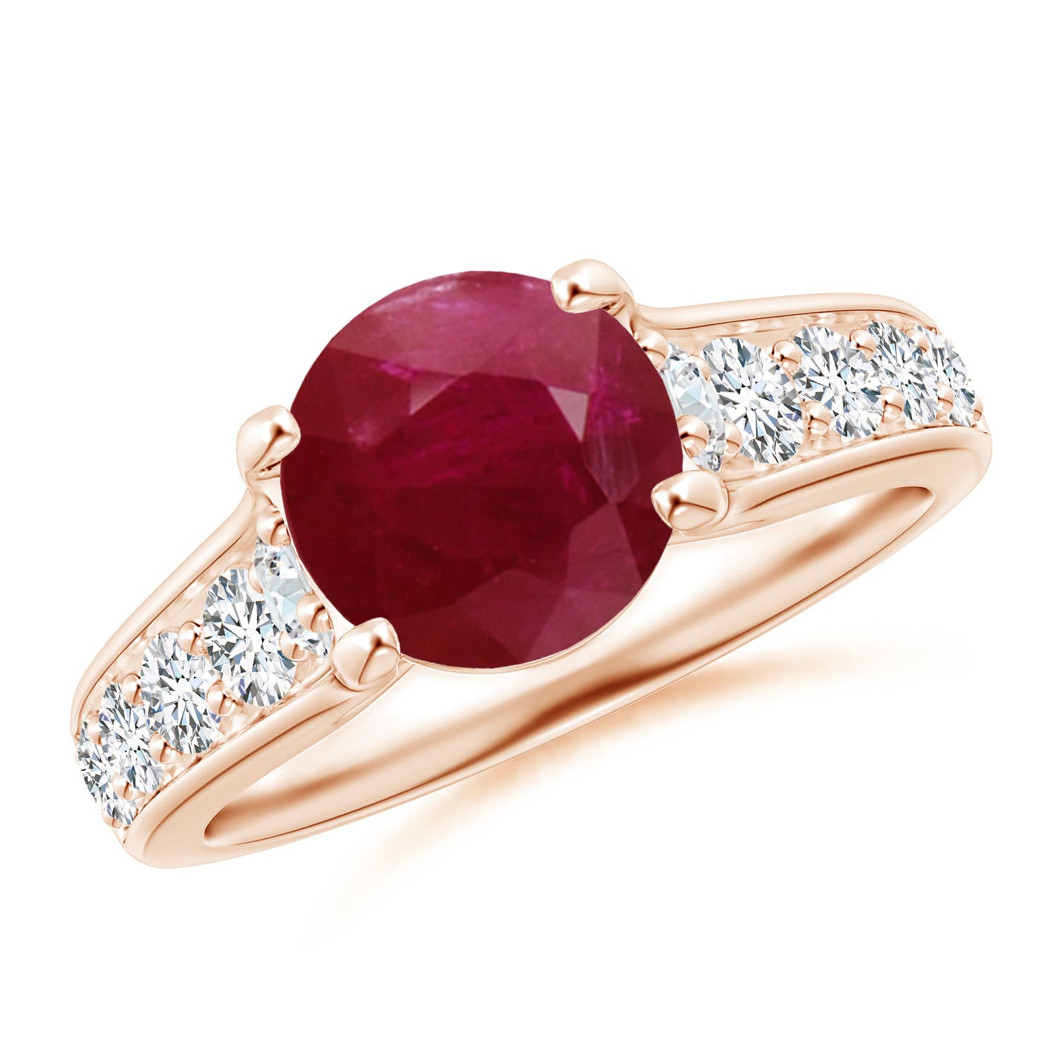 A - Ruby / 2.8 CT / 14 KT Rose Gold