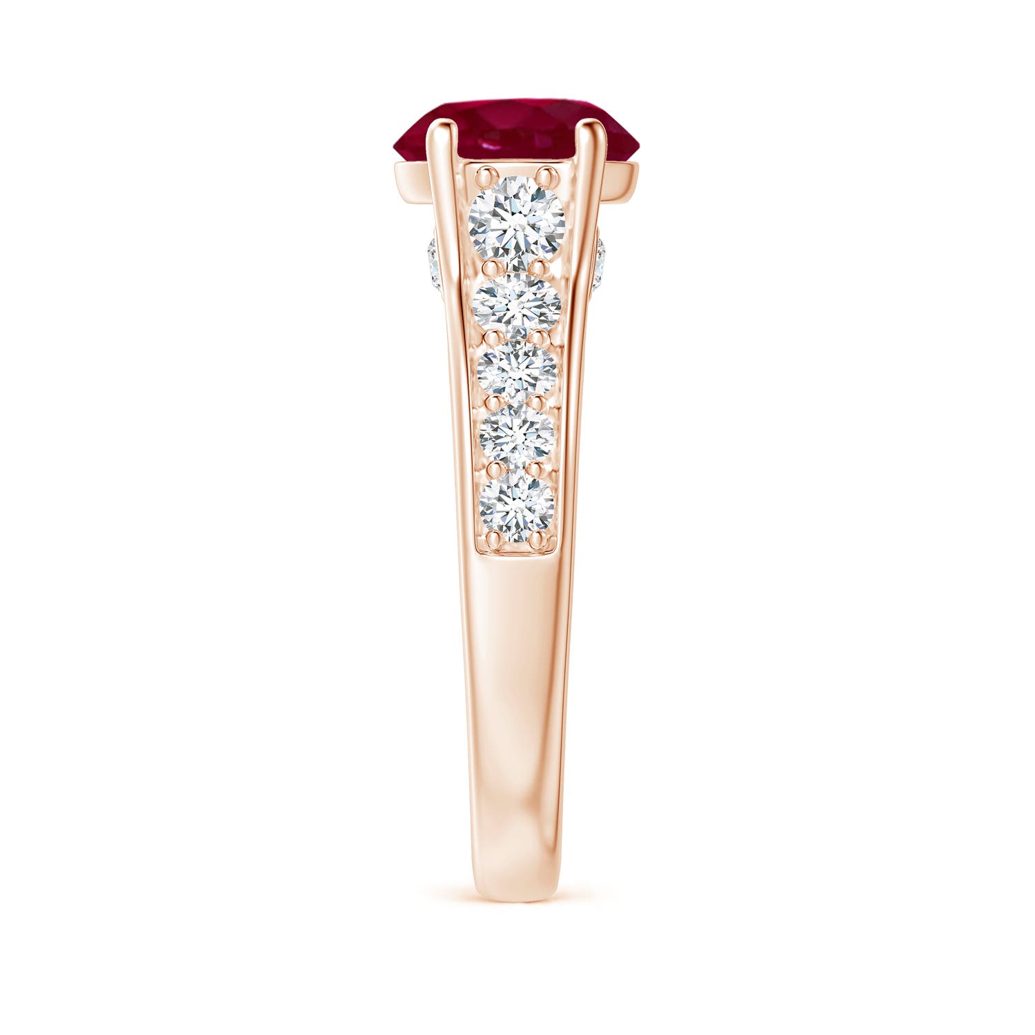 A - Ruby / 2.8 CT / 14 KT Rose Gold