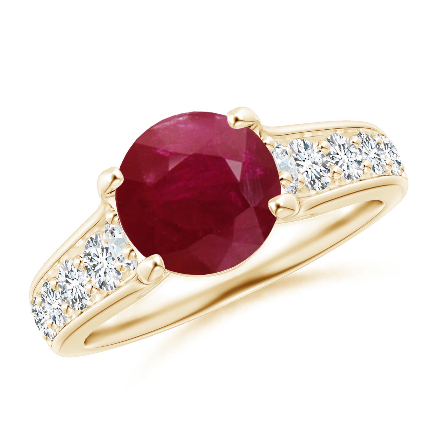 A - Ruby / 2.8 CT / 14 KT Yellow Gold