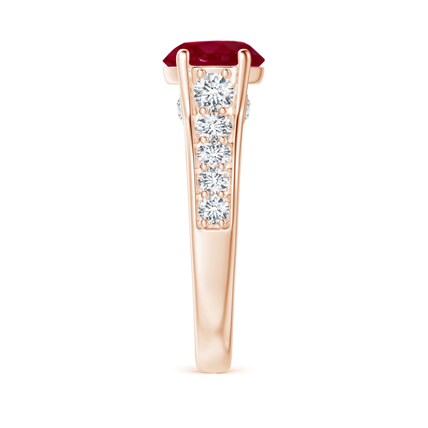 AA - Ruby / 2.8 CT / 14 KT Rose Gold