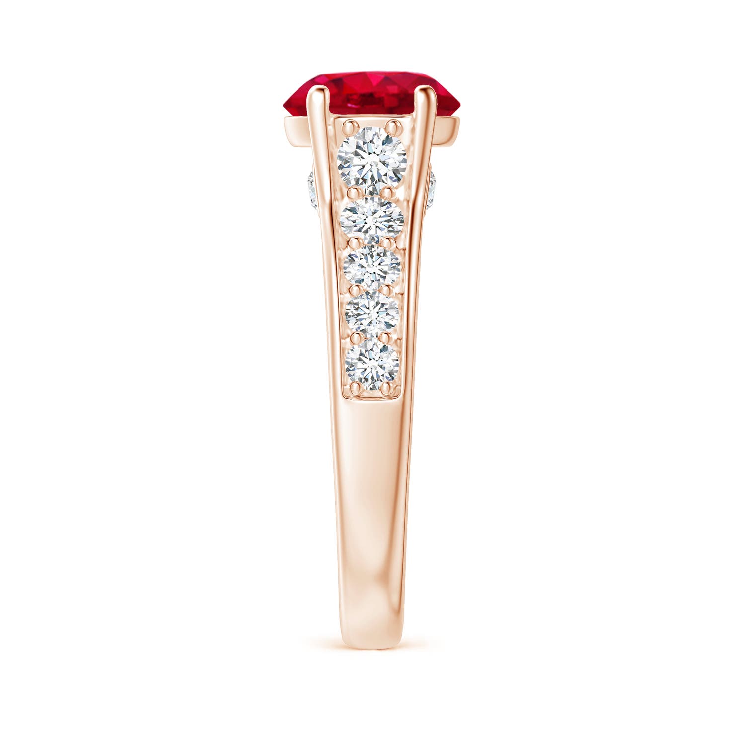 AAA - Ruby / 2.8 CT / 14 KT Rose Gold
