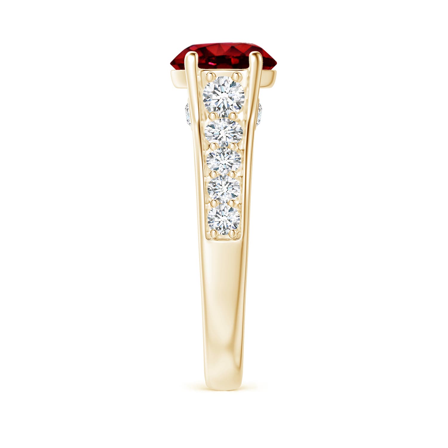 AAAA - Ruby / 2.8 CT / 14 KT Yellow Gold