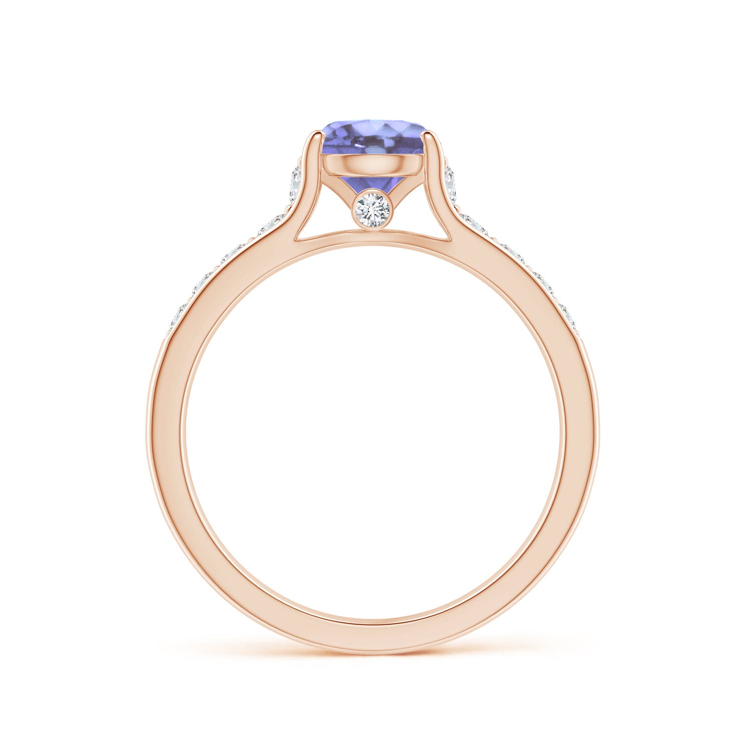 A - Tanzanite / 1.28 CT / 14 KT Rose Gold