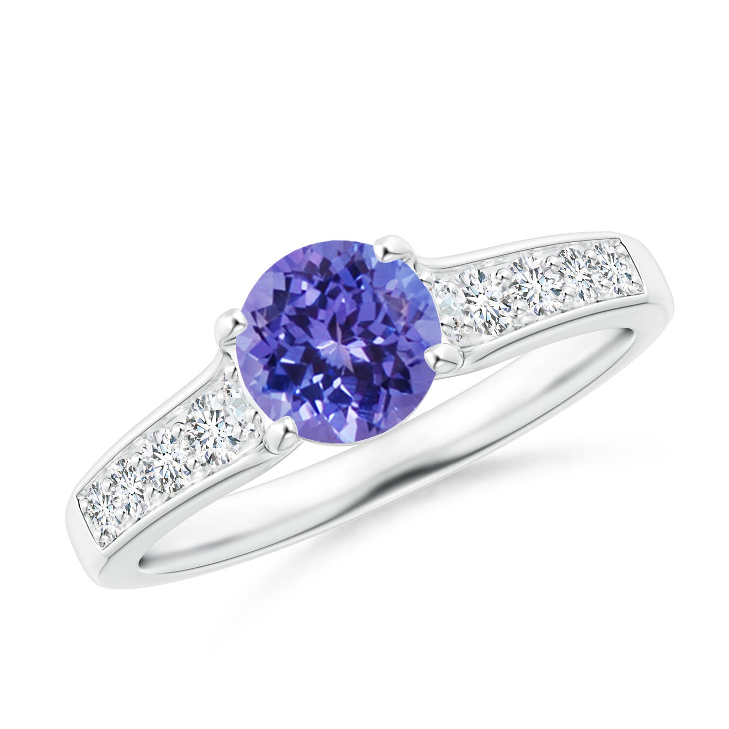 AA - Tanzanite / 1.28 CT / 14 KT White Gold