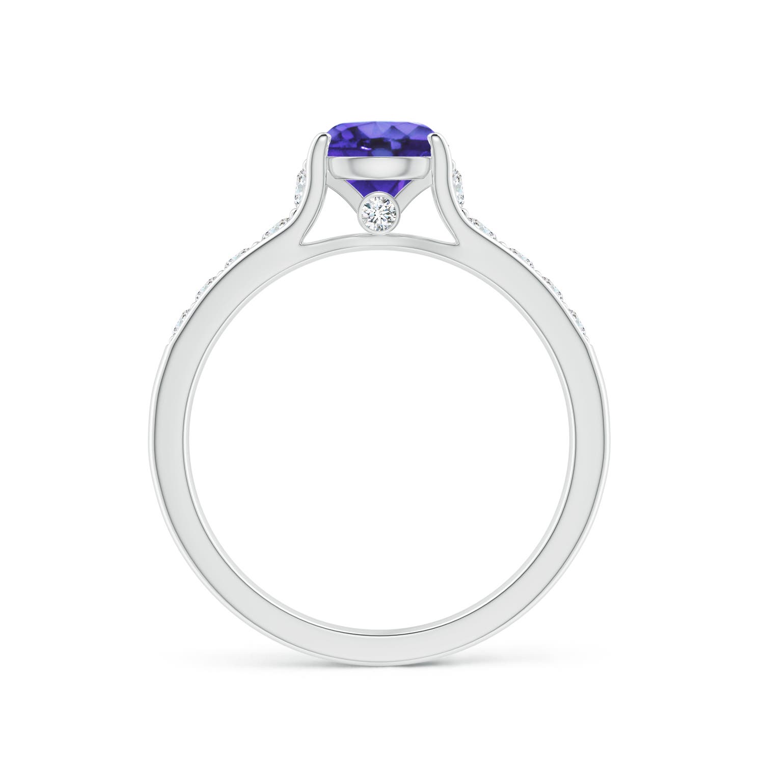 AA - Tanzanite / 1.28 CT / 14 KT White Gold