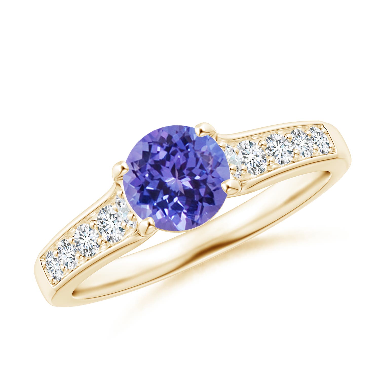 AA - Tanzanite / 1.28 CT / 14 KT Yellow Gold