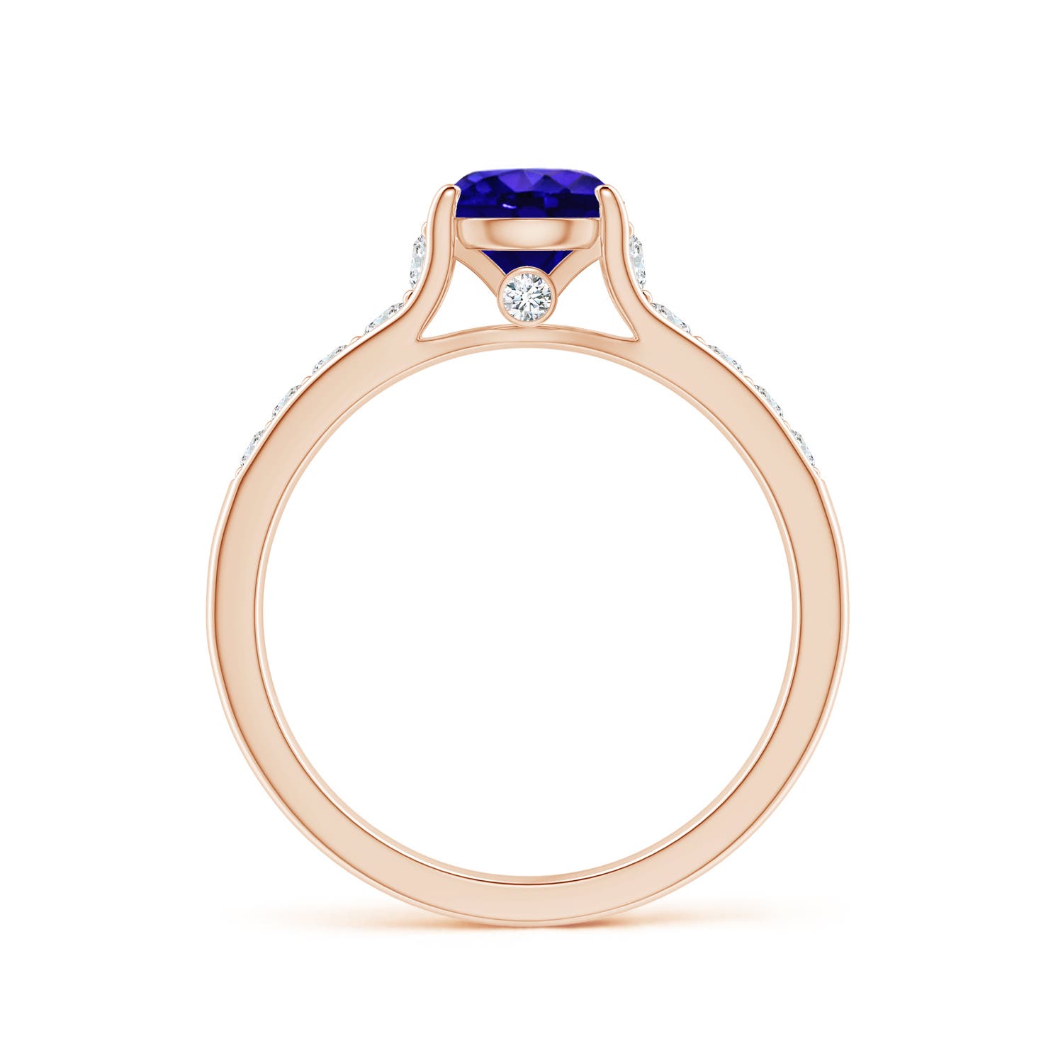 AAAA - Tanzanite / 1.28 CT / 14 KT Rose Gold