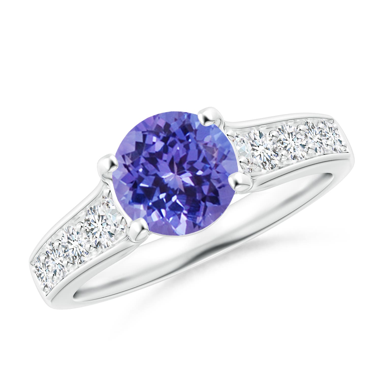 AA - Tanzanite / 1.99 CT / 14 KT White Gold