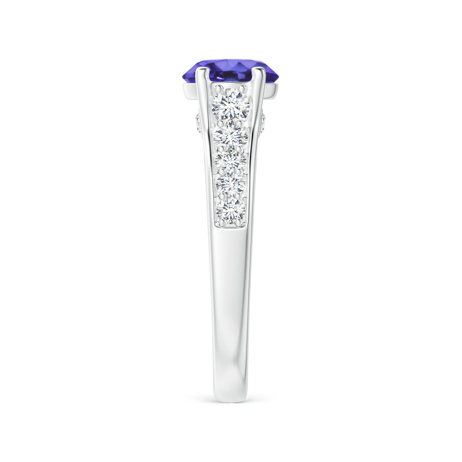 AA - Tanzanite / 1.99 CT / 14 KT White Gold