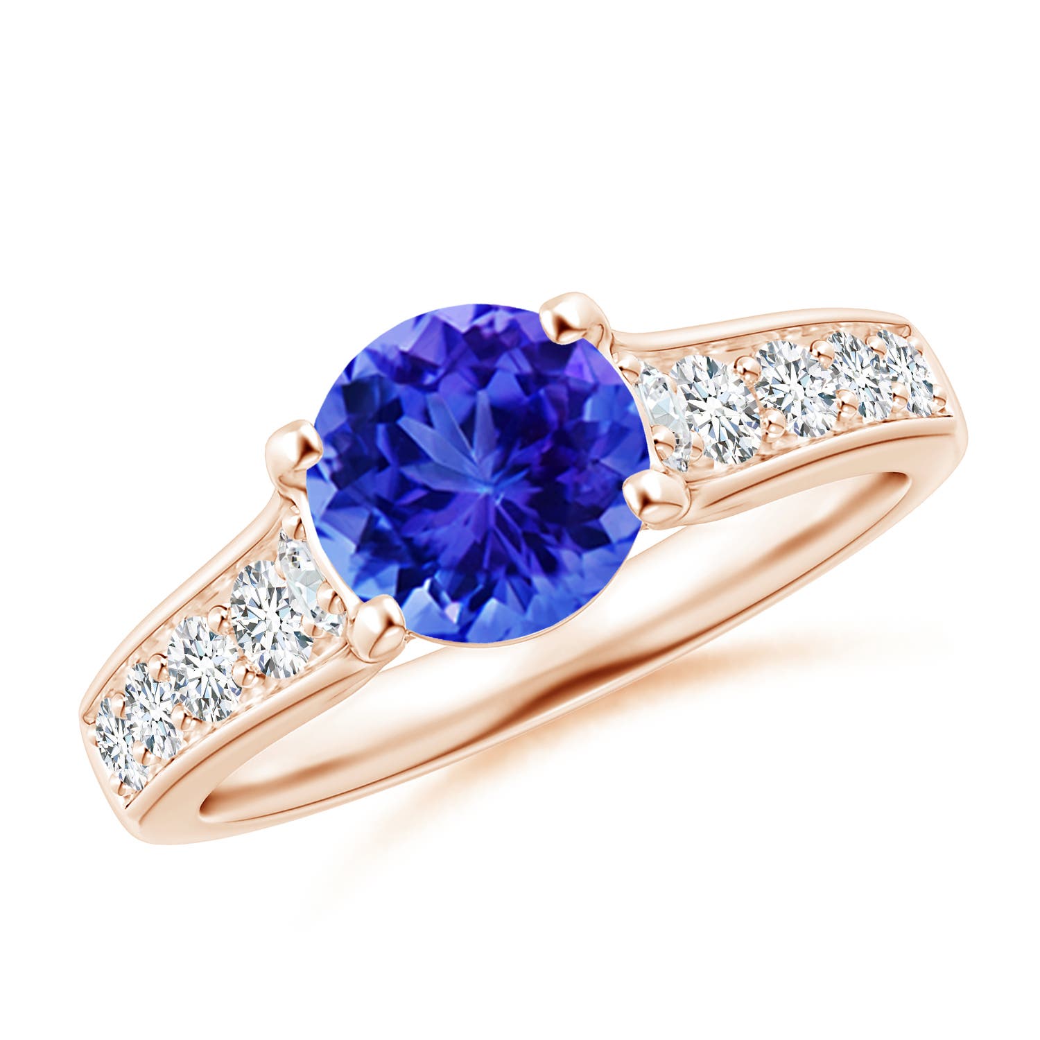 AAA - Tanzanite / 1.99 CT / 14 KT Rose Gold