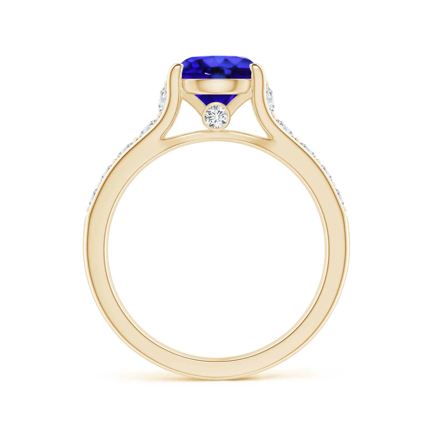 AAA - Tanzanite / 1.99 CT / 14 KT Yellow Gold