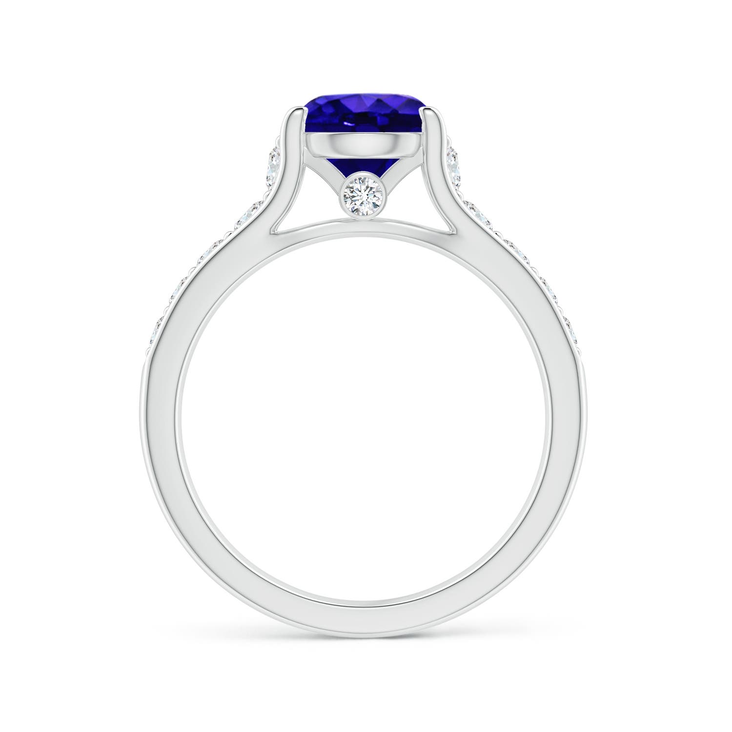 AAAA - Tanzanite / 1.99 CT / 14 KT White Gold