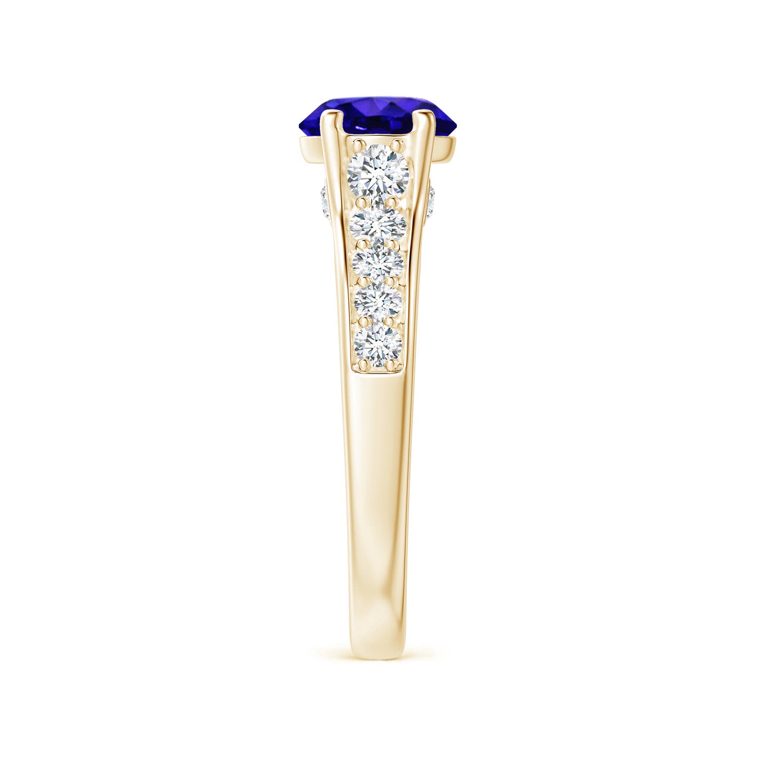 AAAA - Tanzanite / 1.99 CT / 14 KT Yellow Gold