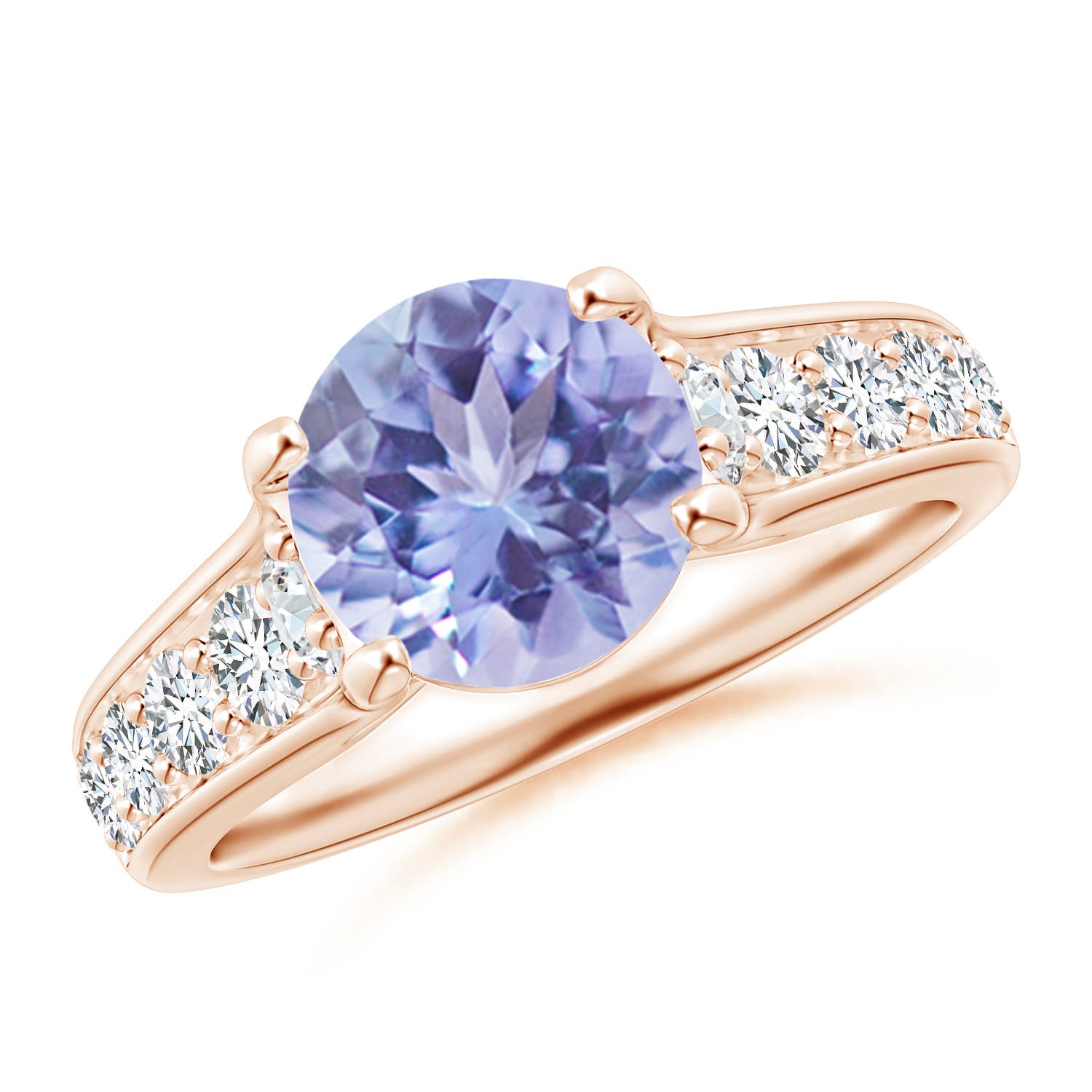 A - Tanzanite / 2.5 CT / 14 KT Rose Gold