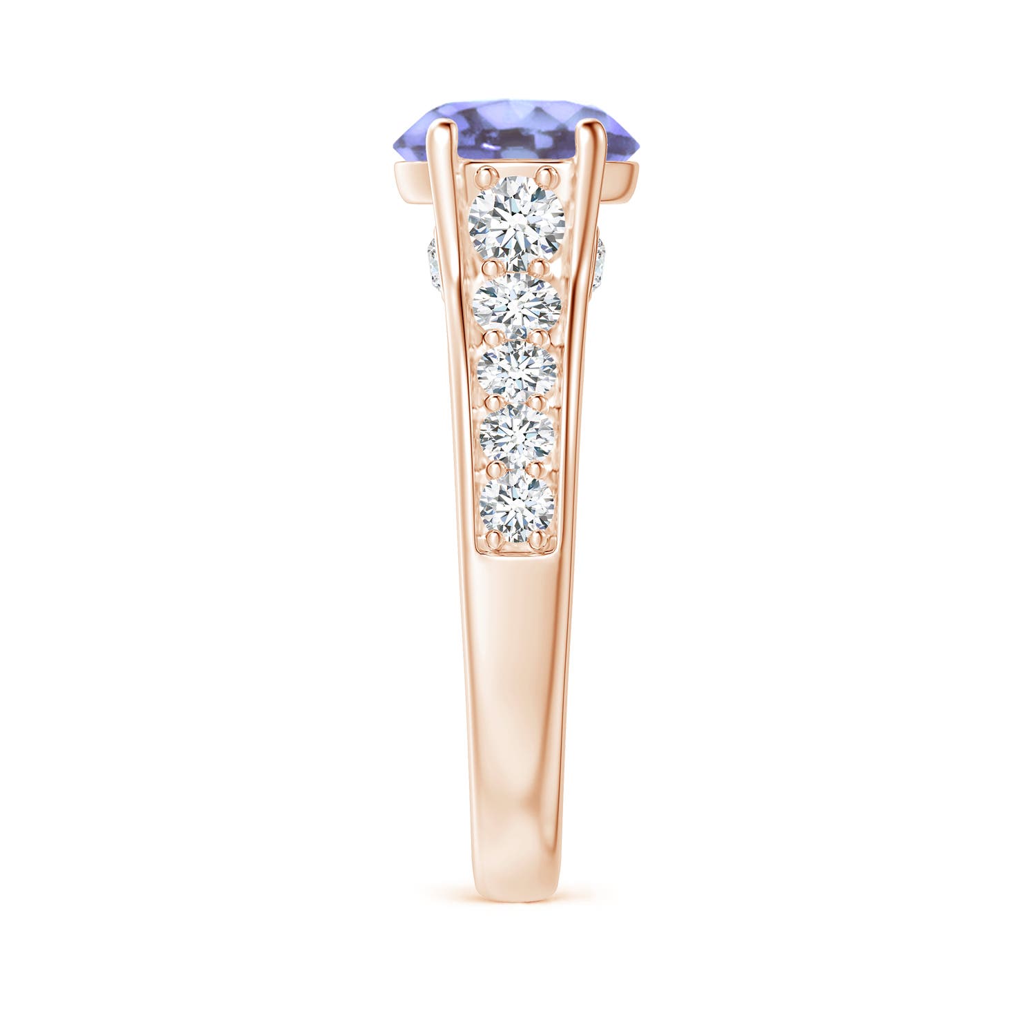 A - Tanzanite / 2.5 CT / 14 KT Rose Gold