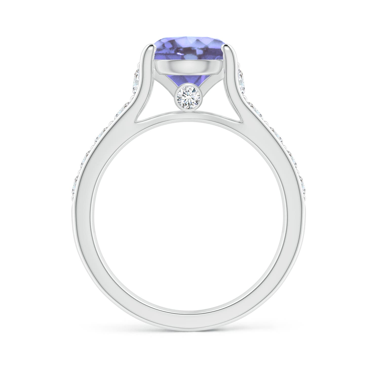 A - Tanzanite / 2.5 CT / 14 KT White Gold