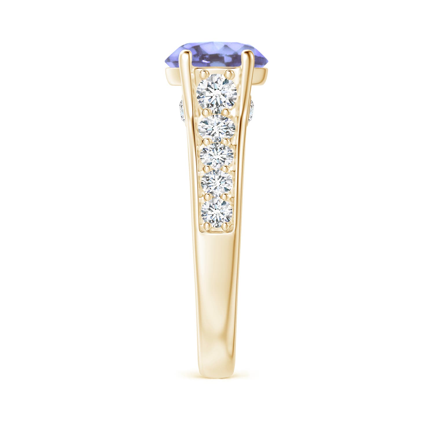 A - Tanzanite / 2.5 CT / 14 KT Yellow Gold