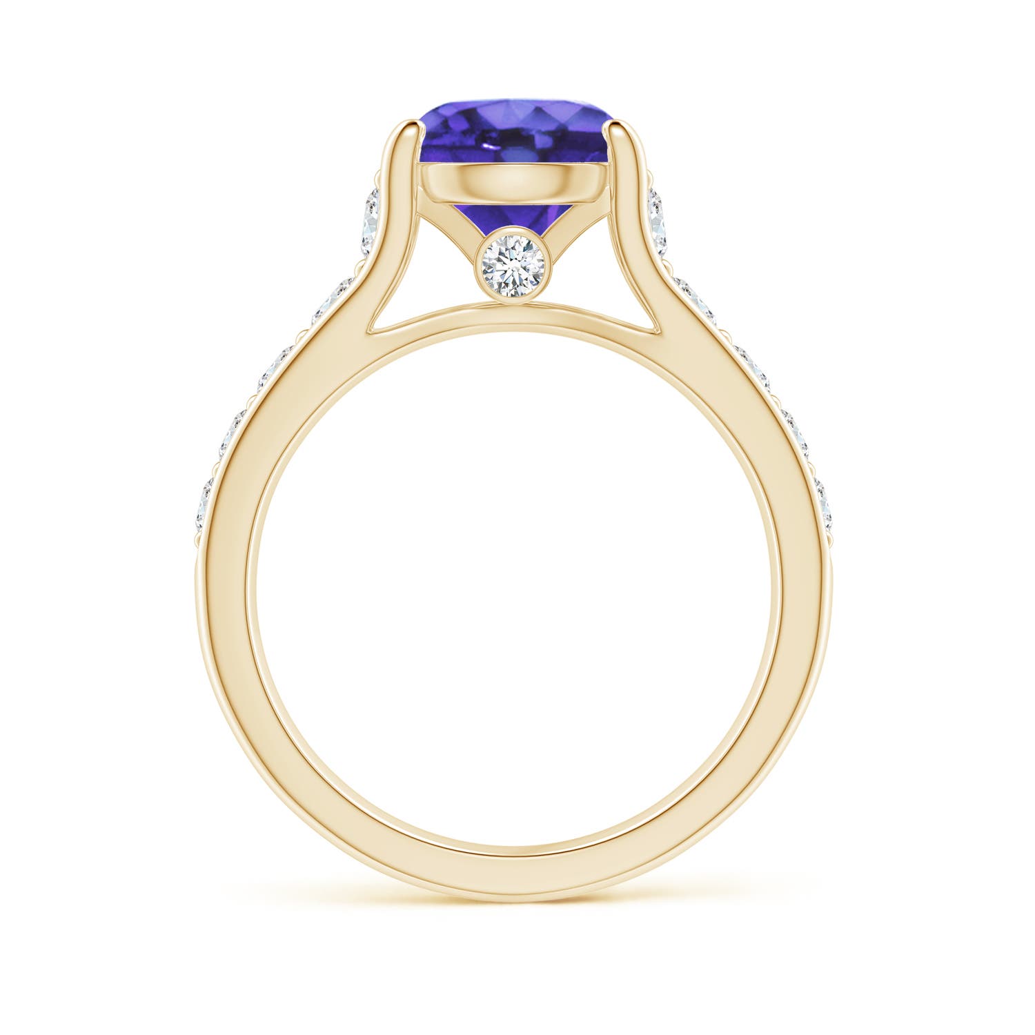 AA - Tanzanite / 2.5 CT / 14 KT Yellow Gold