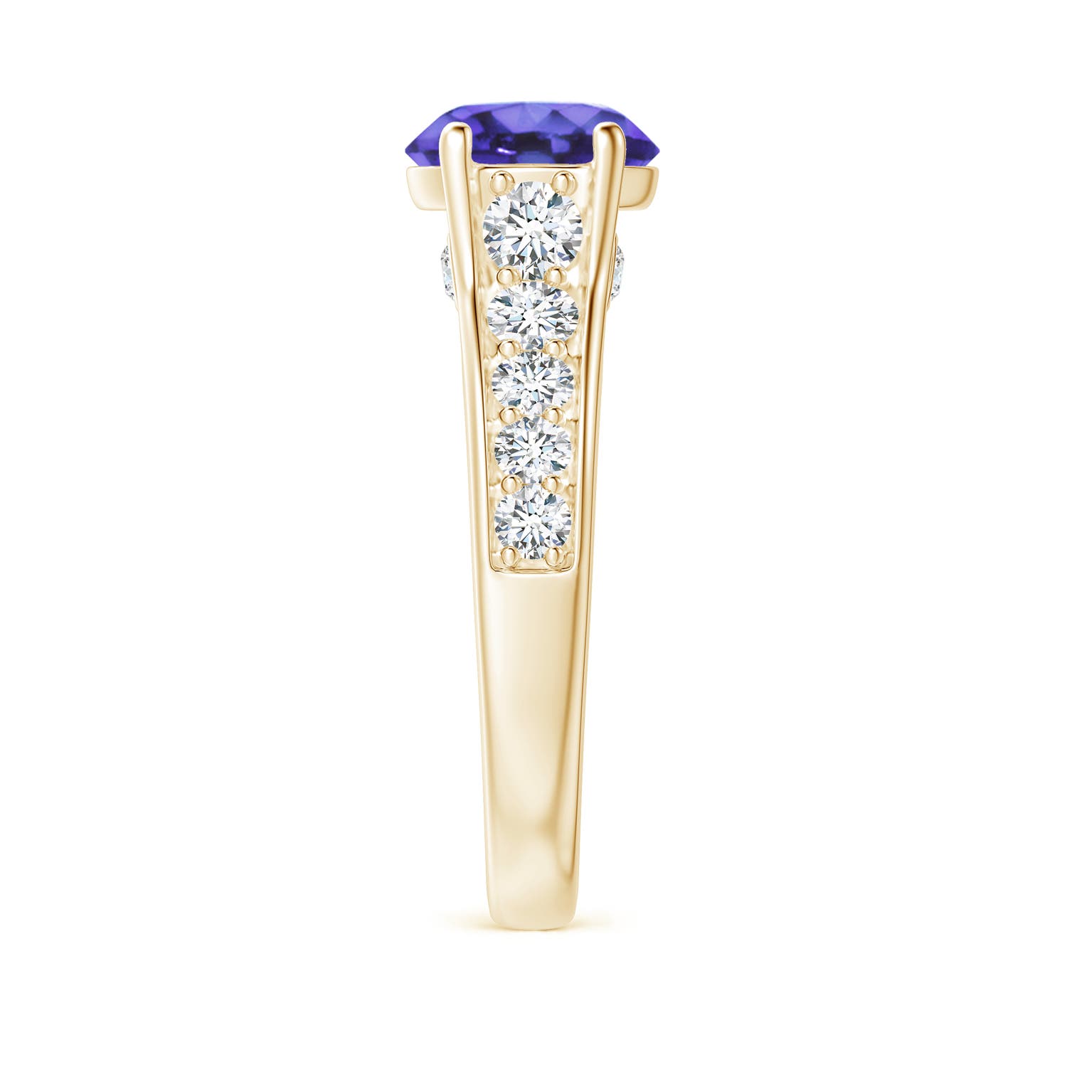 AA - Tanzanite / 2.5 CT / 14 KT Yellow Gold