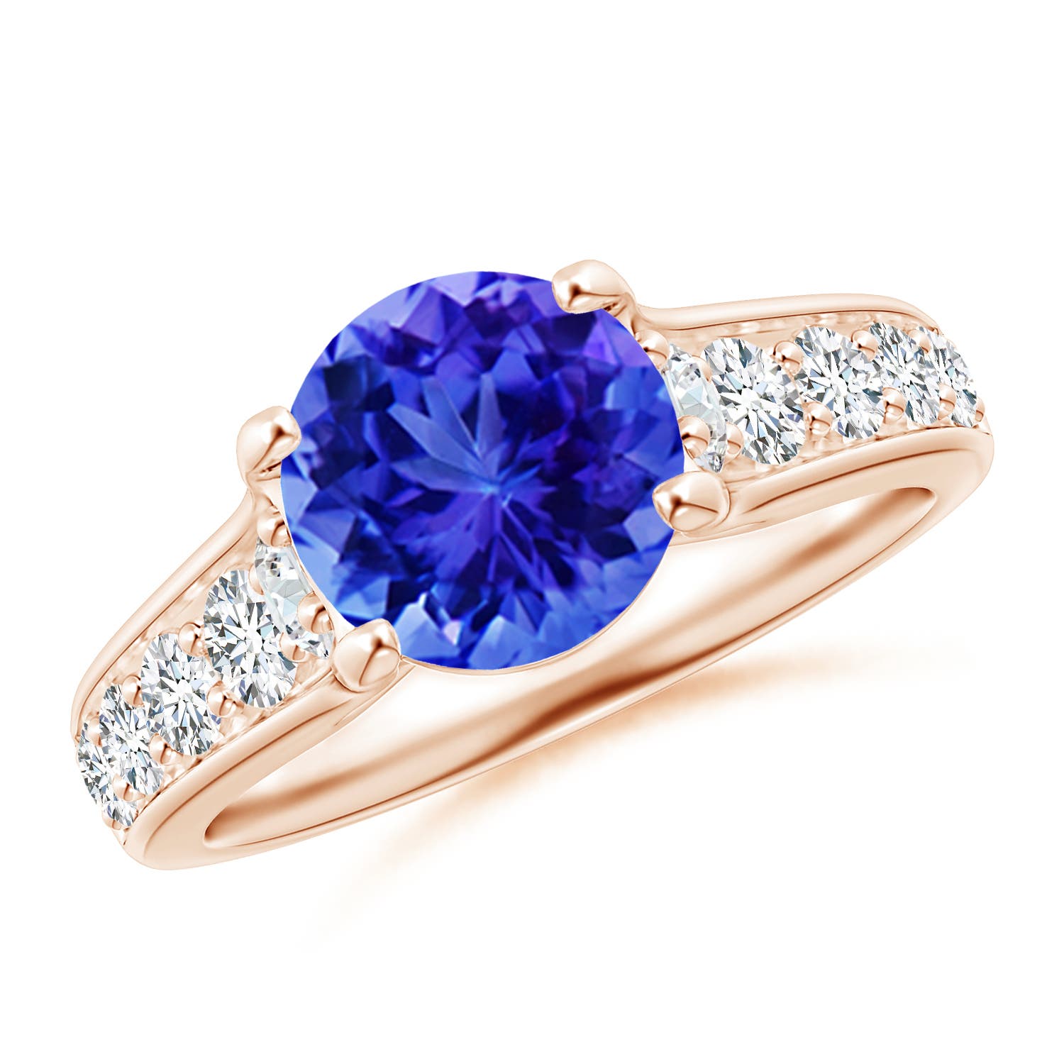 AAA - Tanzanite / 2.5 CT / 14 KT Rose Gold