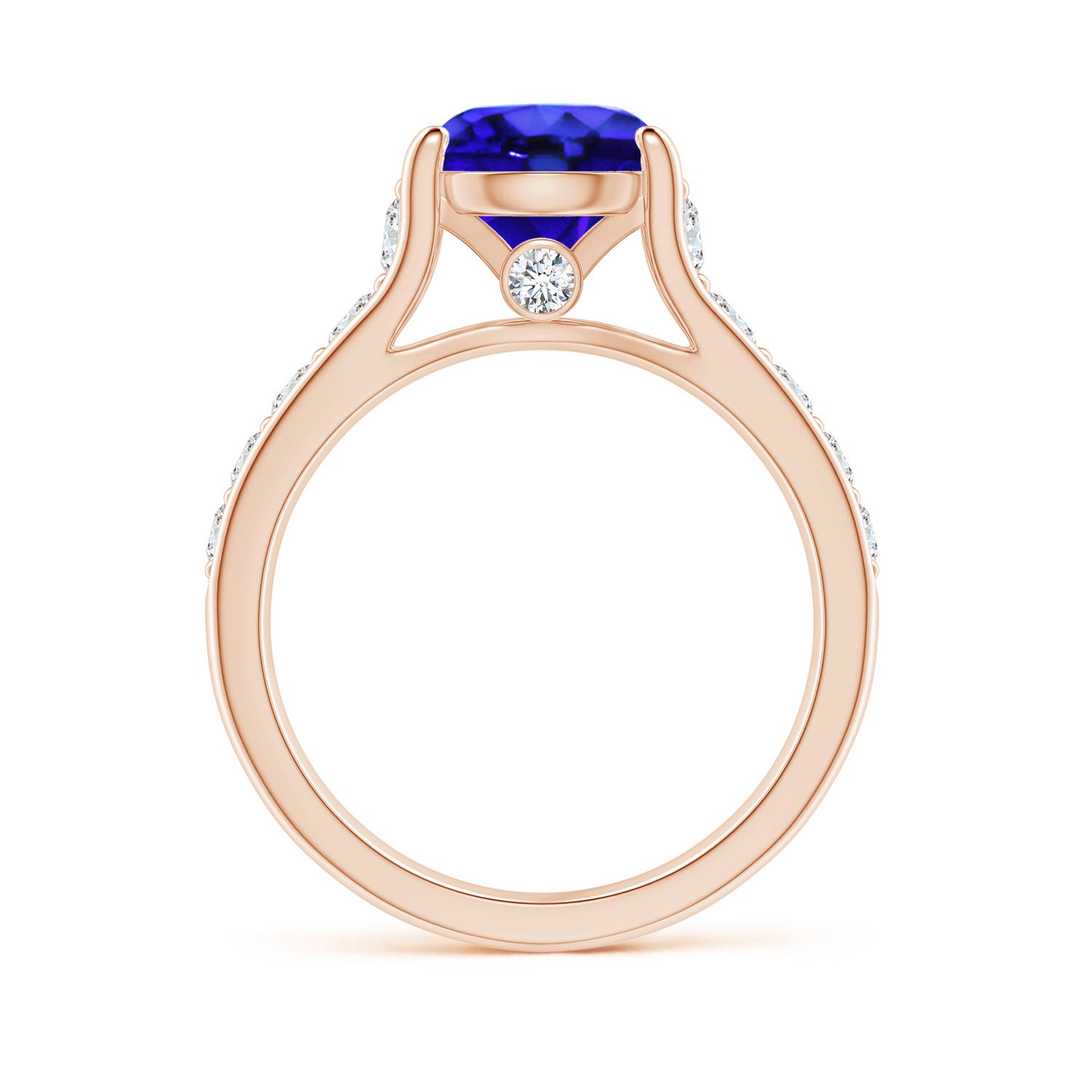 AAA - Tanzanite / 2.5 CT / 14 KT Rose Gold