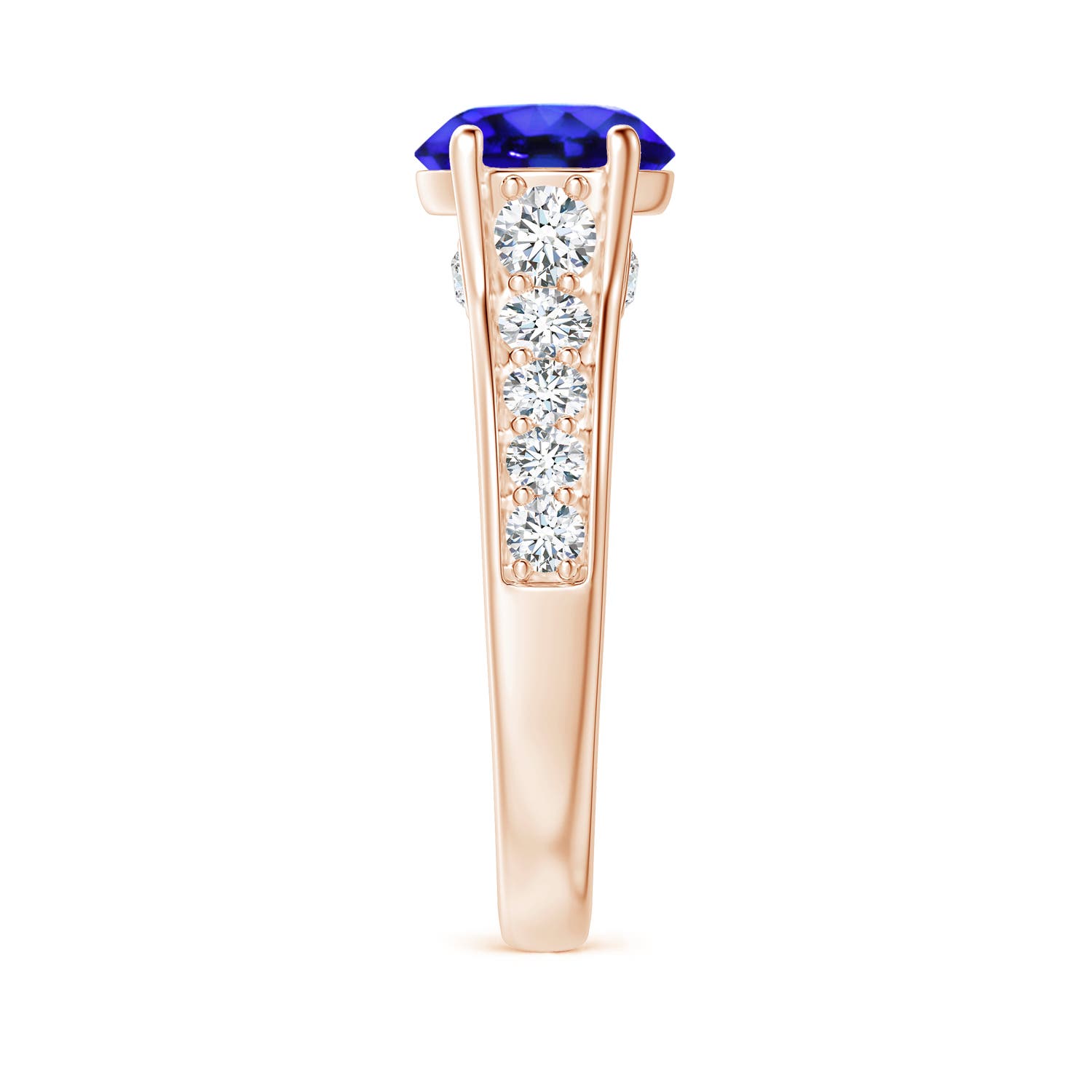 AAA - Tanzanite / 2.5 CT / 14 KT Rose Gold