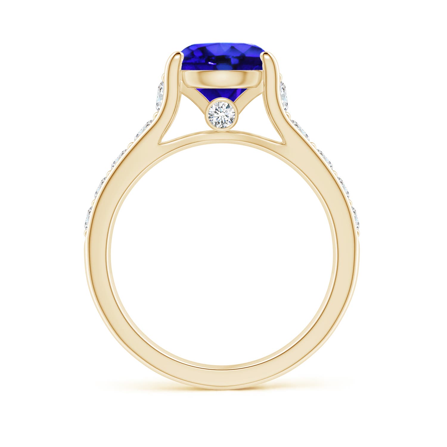 AAA - Tanzanite / 2.5 CT / 14 KT Yellow Gold