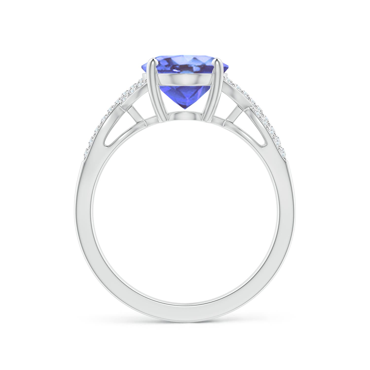 A - Tanzanite / 3.07 CT / 14 KT White Gold