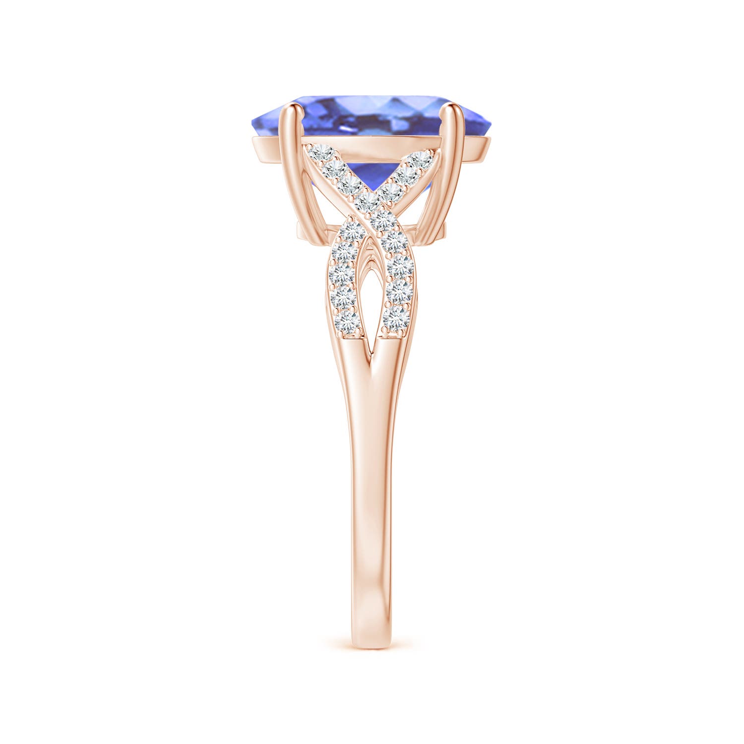 A - Tanzanite / 3.7 CT / 14 KT Rose Gold