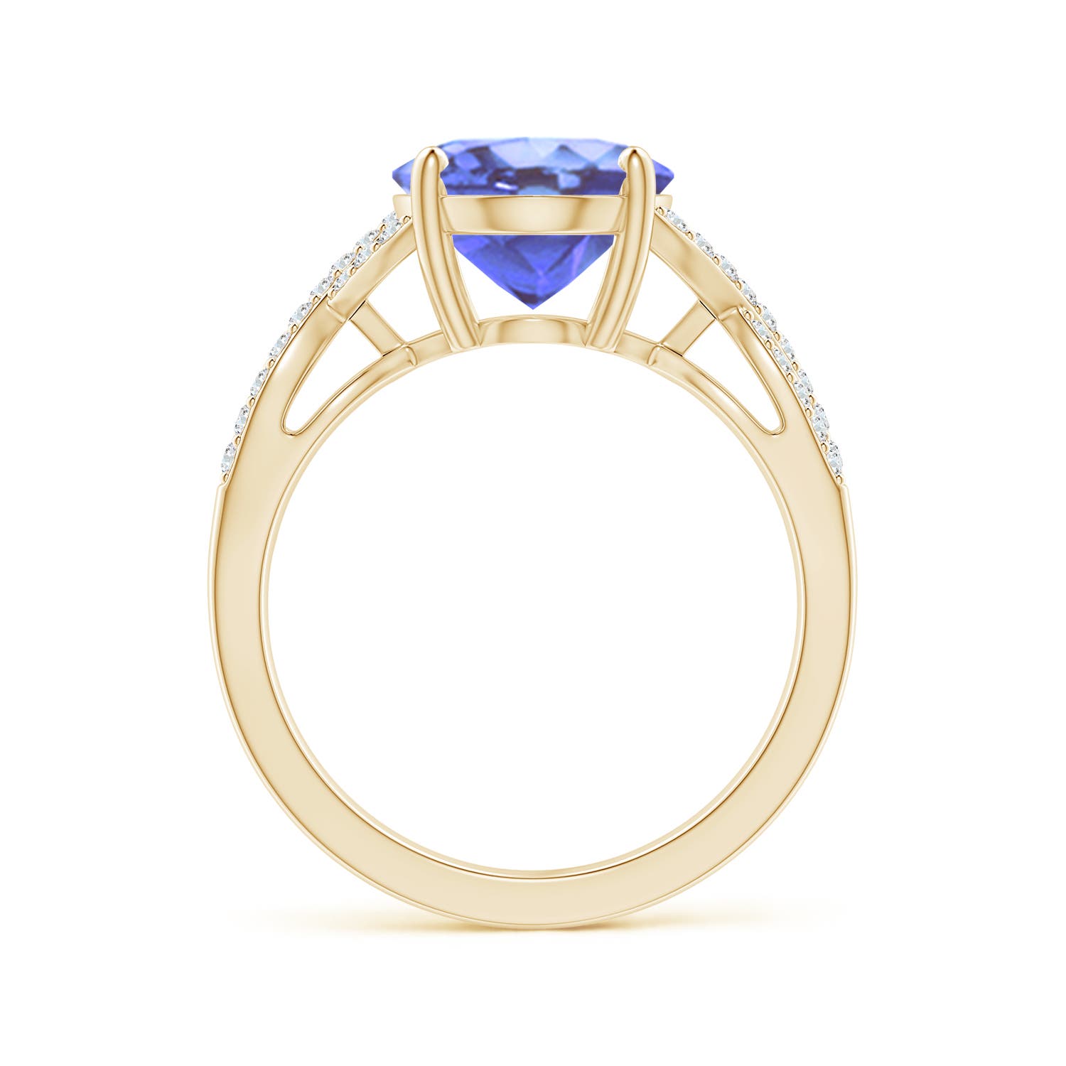 A - Tanzanite / 3.7 CT / 14 KT Yellow Gold