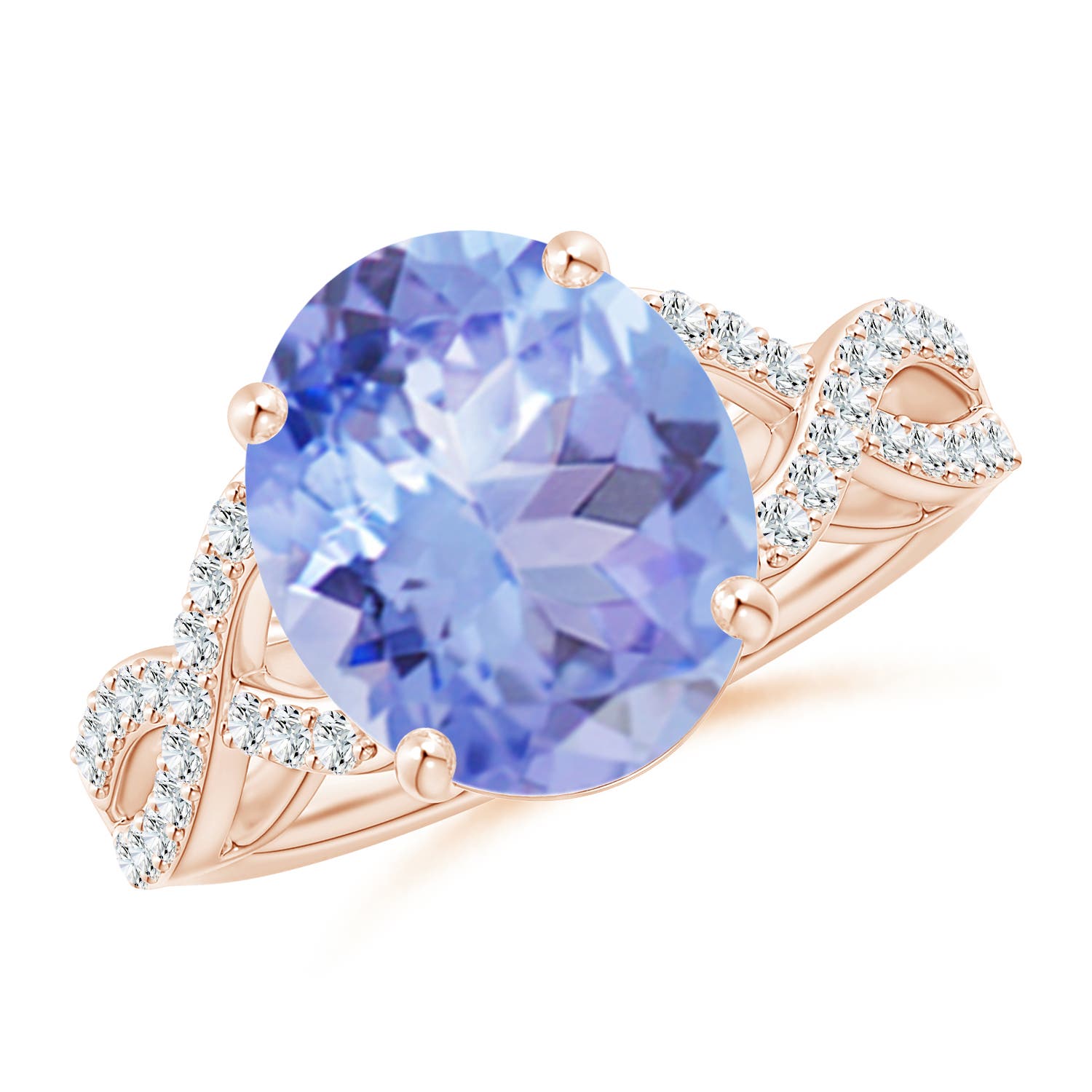 A - Tanzanite / 5.07 CT / 14 KT Rose Gold