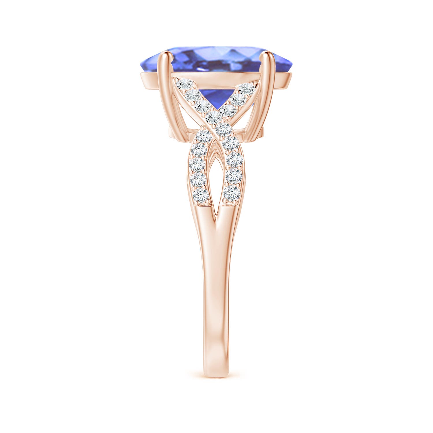 A - Tanzanite / 5.07 CT / 14 KT Rose Gold