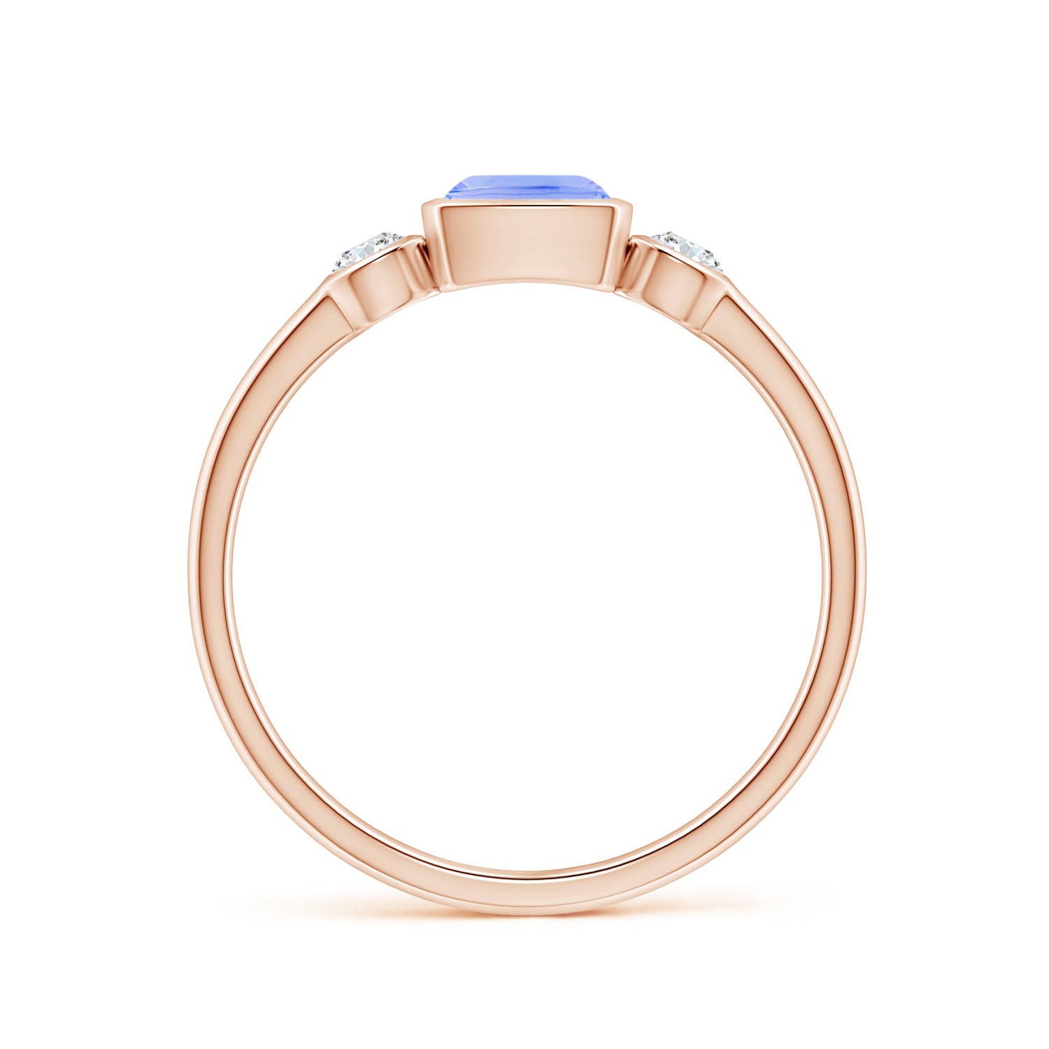 A - Tanzanite / 0.94 CT / 14 KT Rose Gold