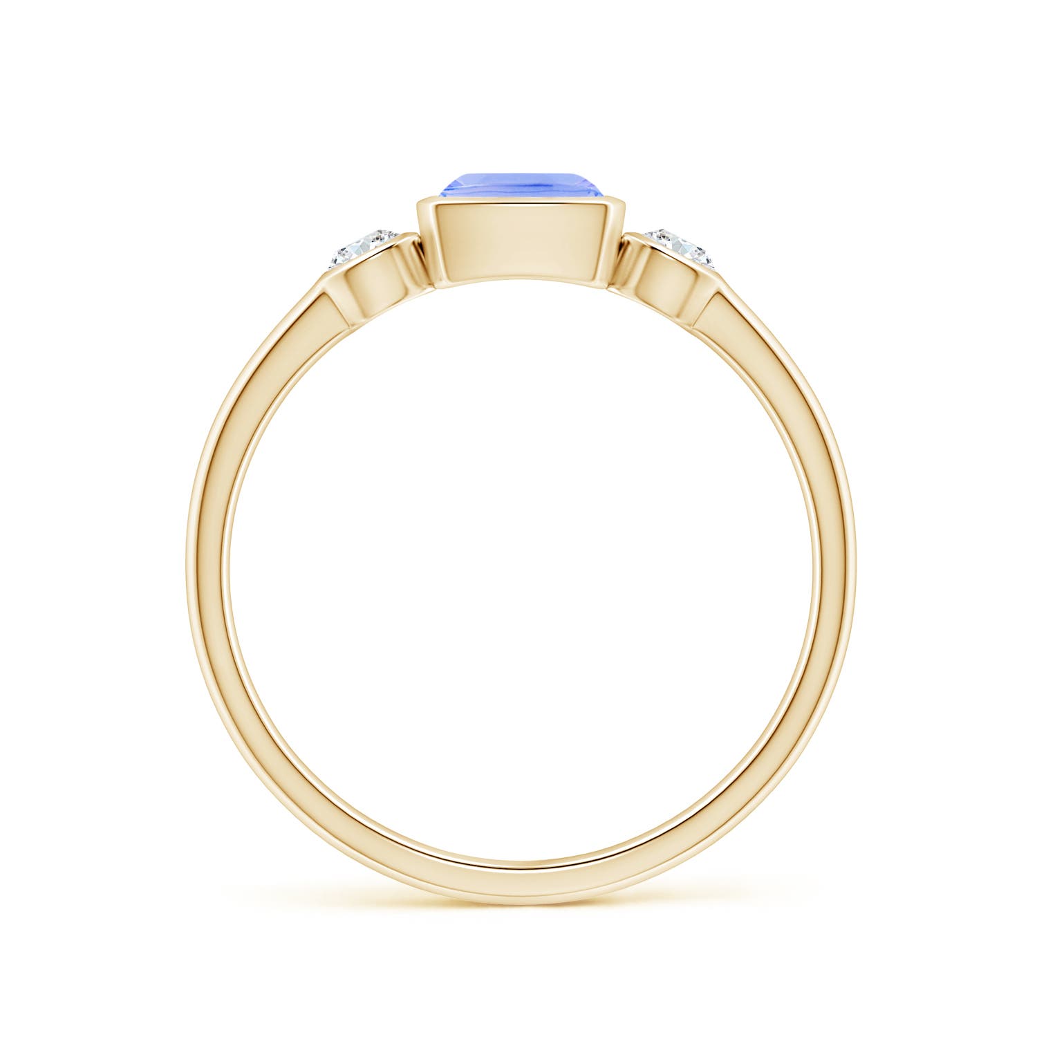 A - Tanzanite / 0.94 CT / 14 KT Yellow Gold