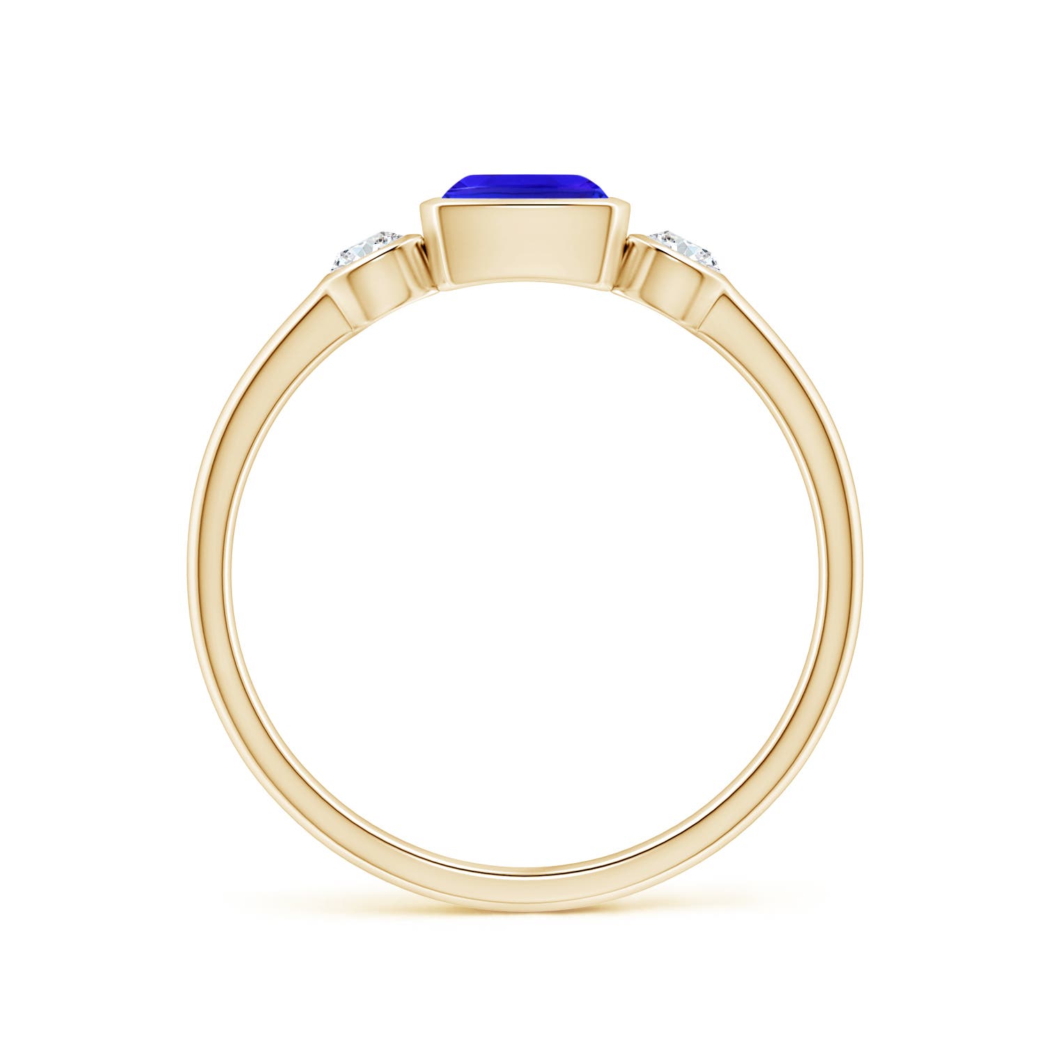 AAA - Tanzanite / 0.94 CT / 14 KT Yellow Gold