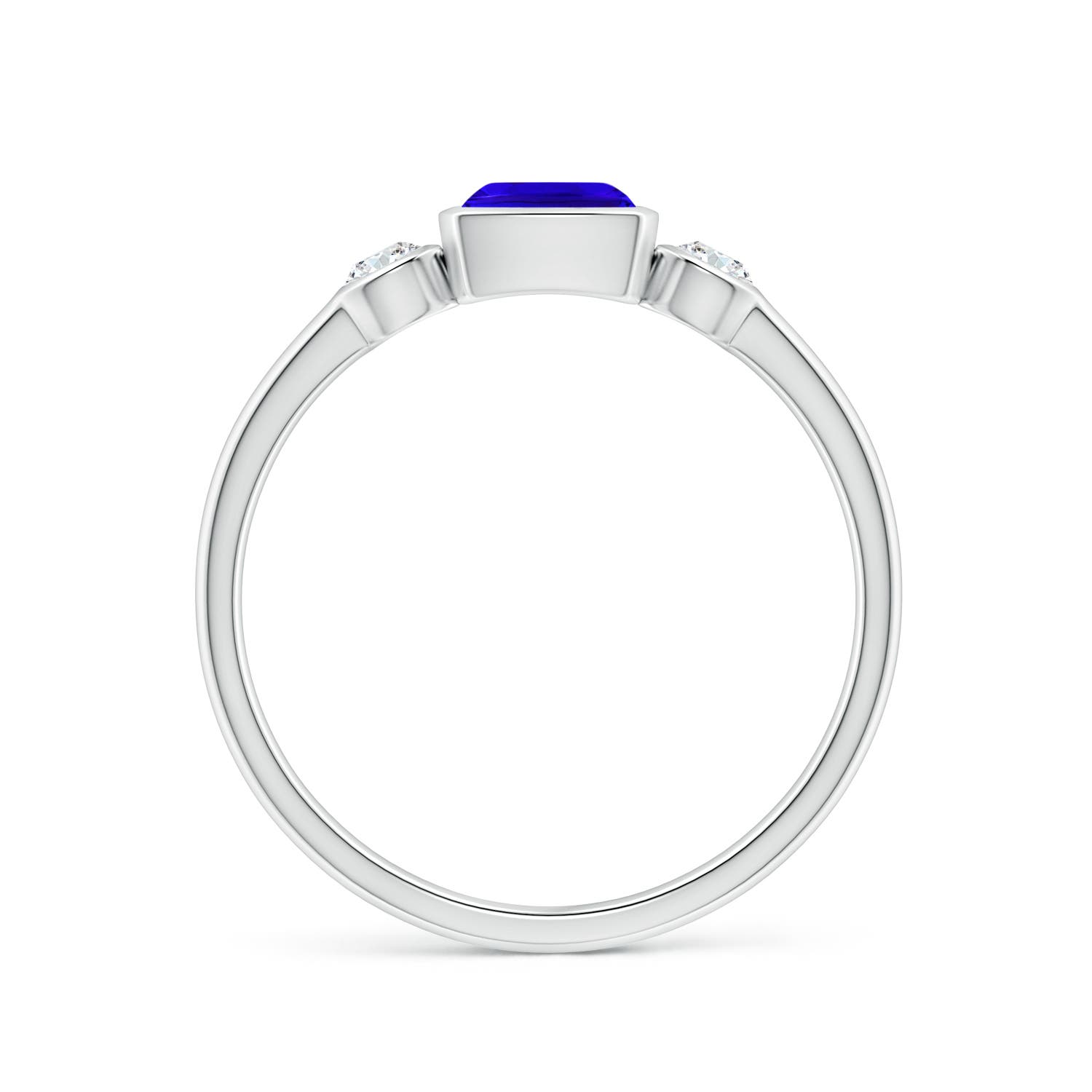 AAAA - Tanzanite / 0.94 CT / 14 KT White Gold