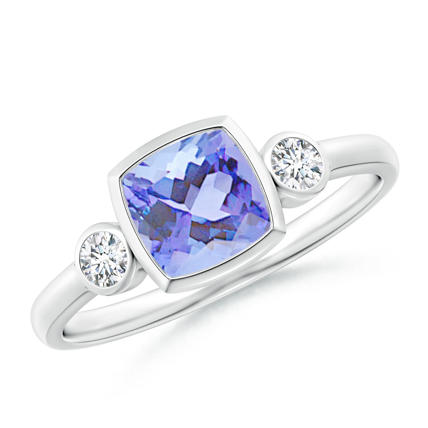 A - Tanzanite / 1.2 CT / 14 KT White Gold