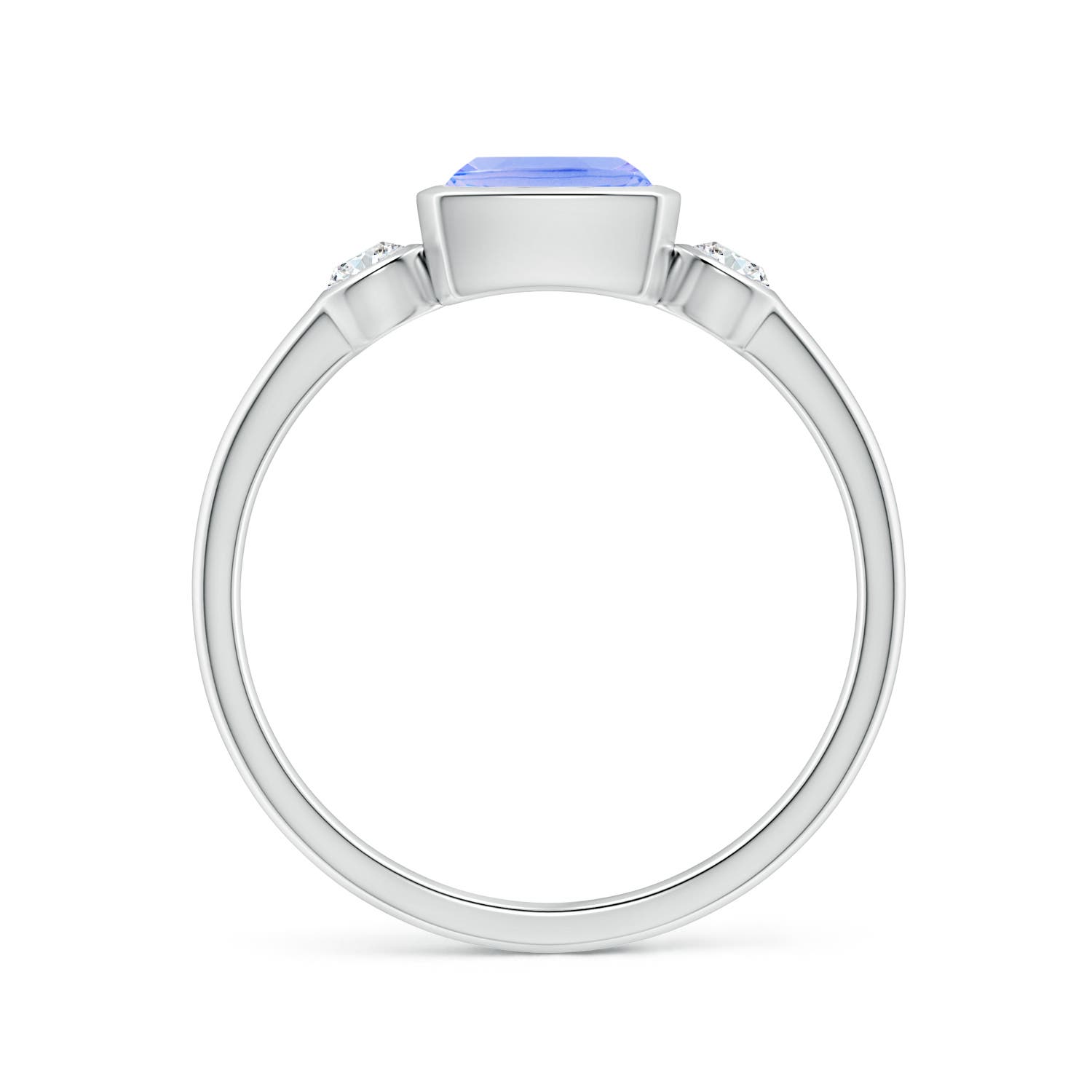 A - Tanzanite / 1.2 CT / 14 KT White Gold