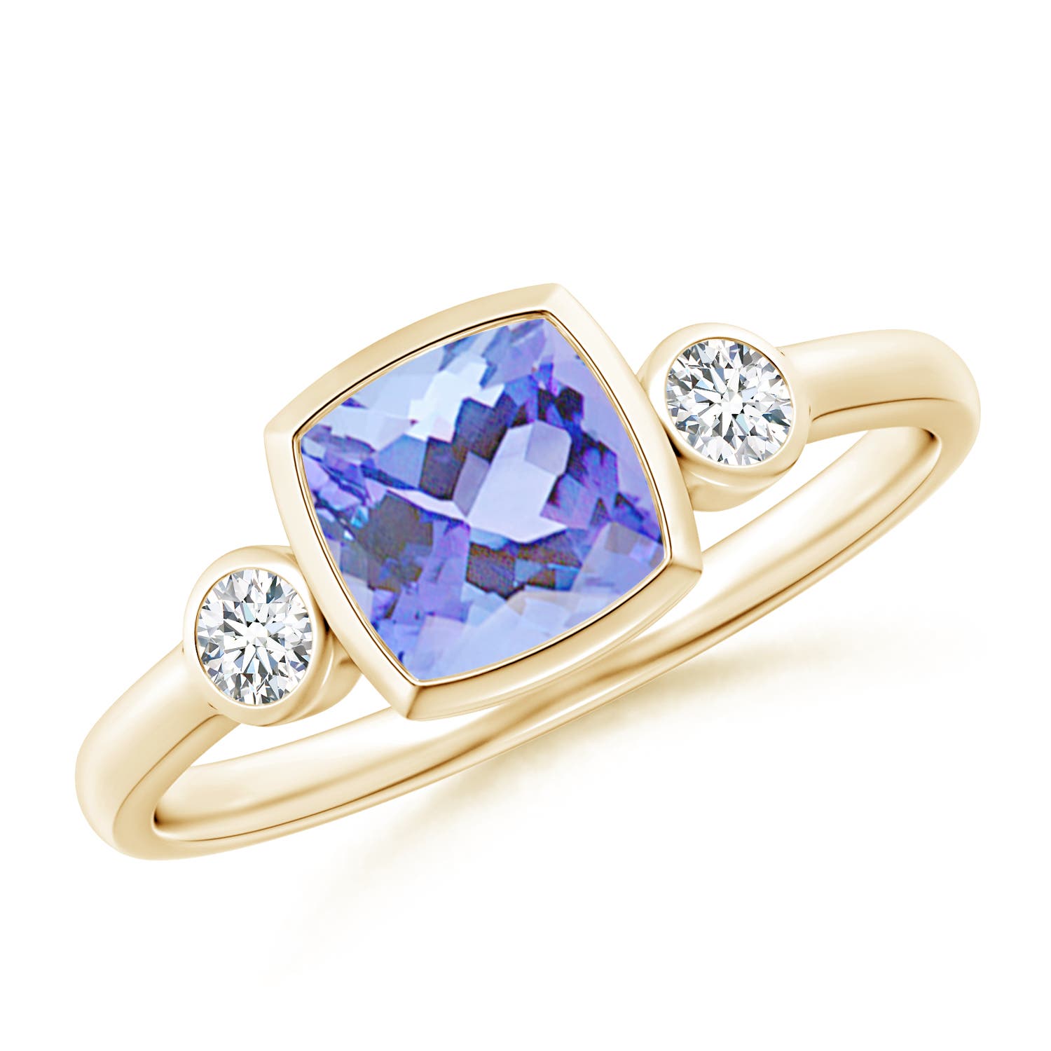 A - Tanzanite / 1.2 CT / 14 KT Yellow Gold