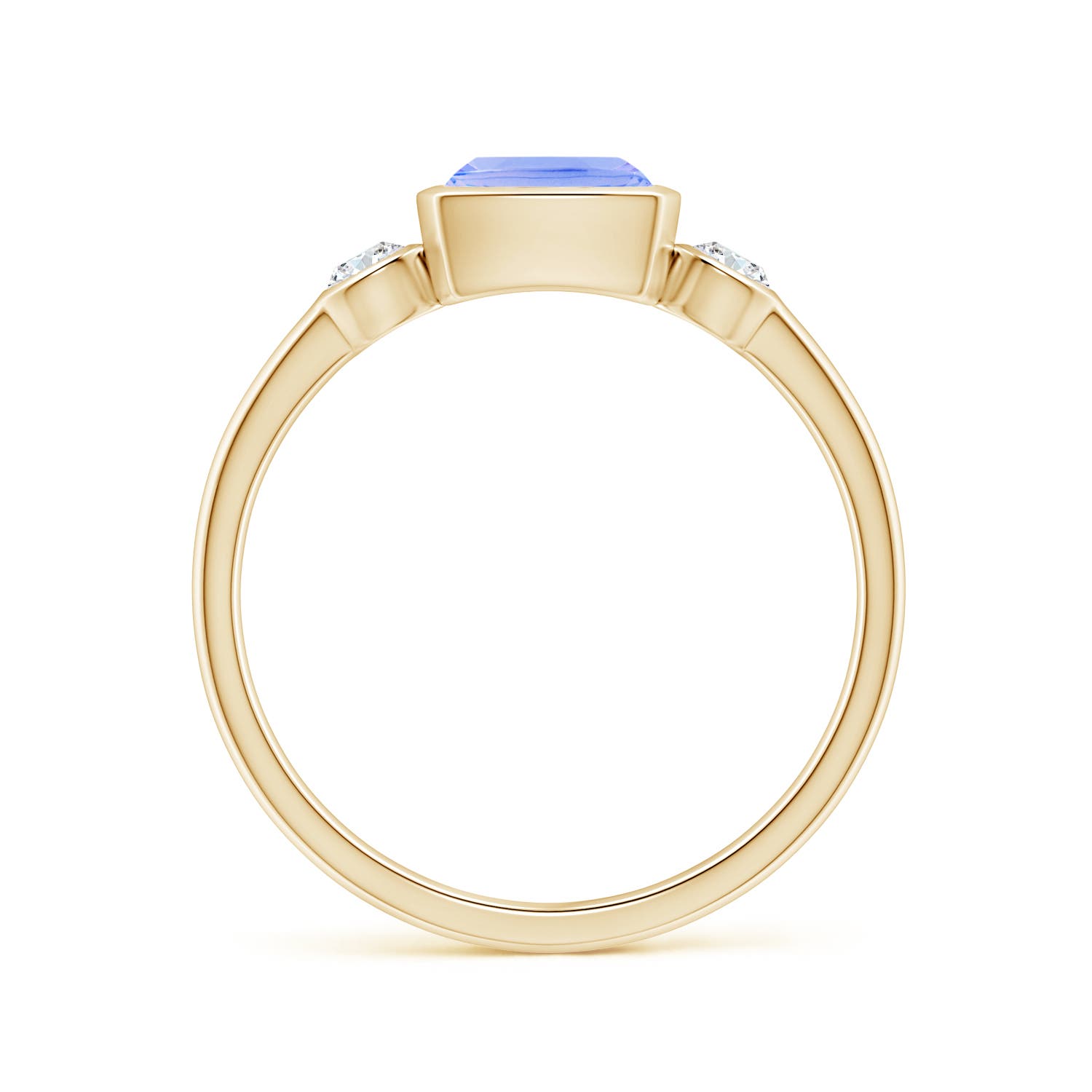 A - Tanzanite / 1.2 CT / 14 KT Yellow Gold