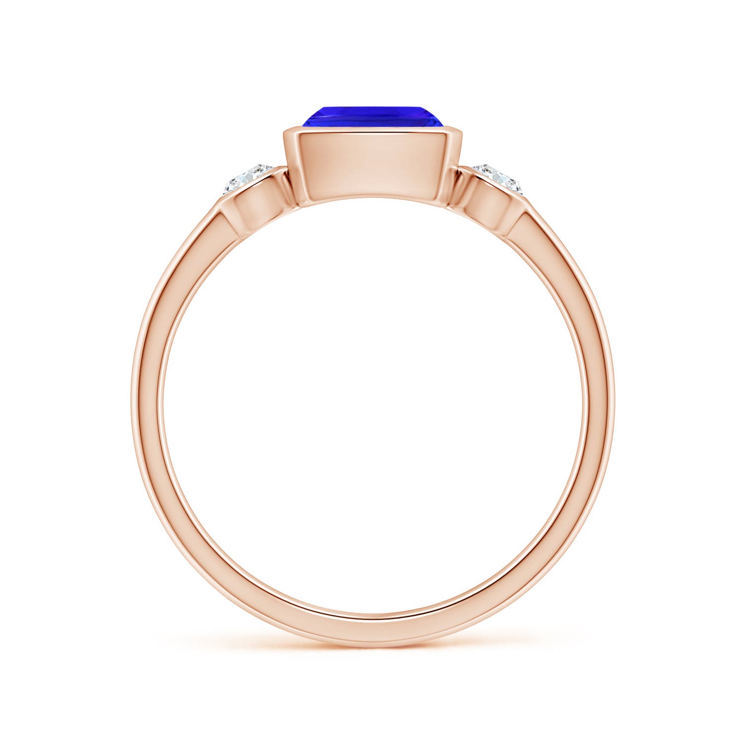 AAA - Tanzanite / 1 CT / 14 KT Rose Gold