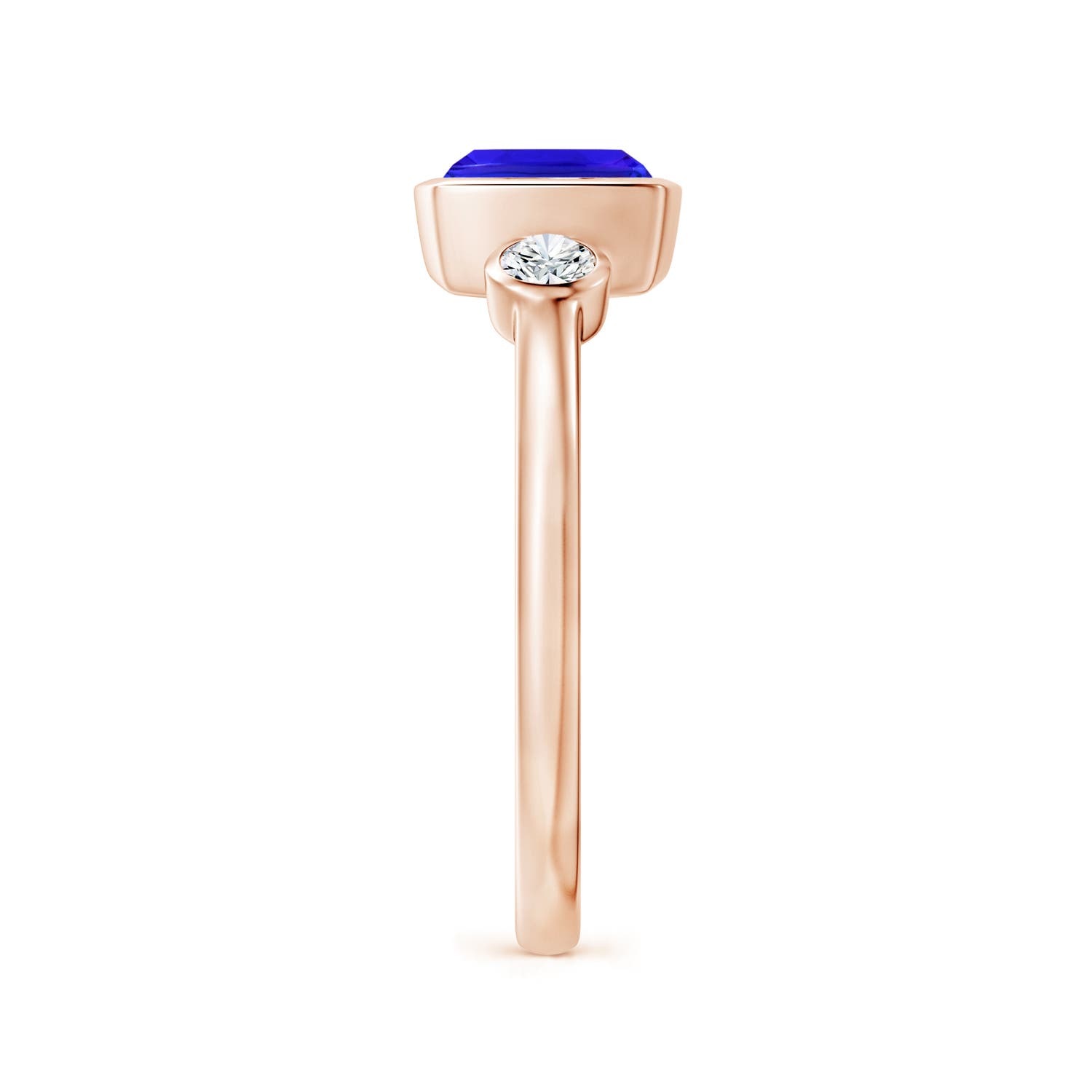 AAA - Tanzanite / 1 CT / 14 KT Rose Gold