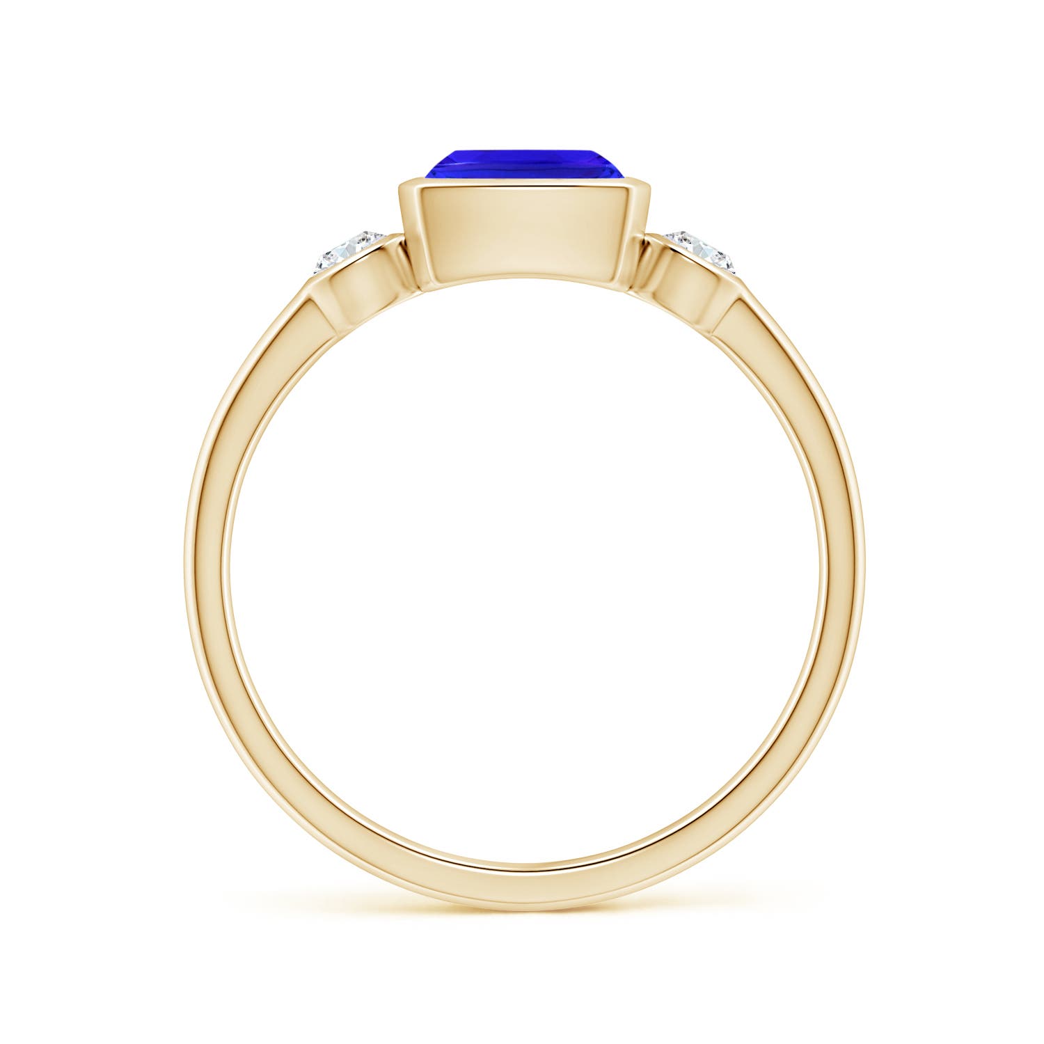 AAA - Tanzanite / 1 CT / 14 KT Yellow Gold