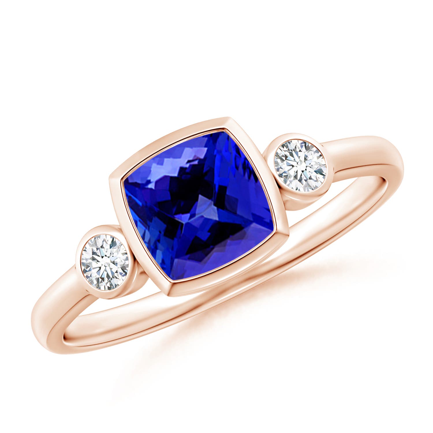 AAAA - Tanzanite / 1.2 CT / 14 KT Rose Gold